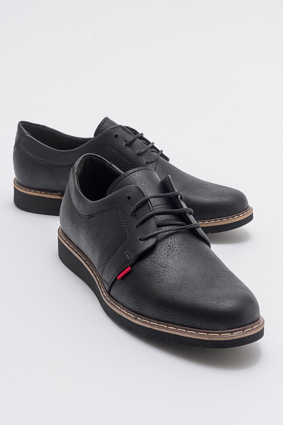 Erkek Dikişli Ayakkabı SİYAH SİYAH - Görsel 2