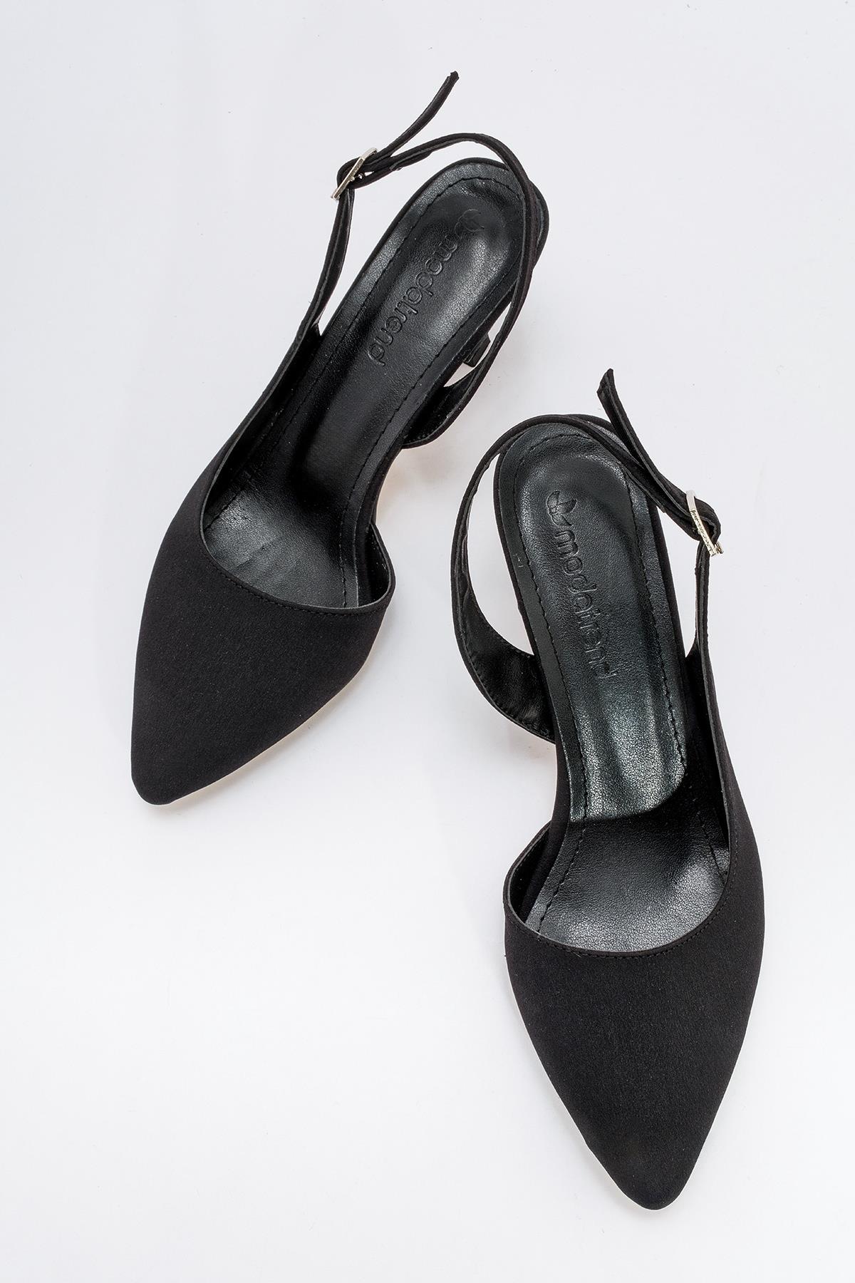 Kadın Topuklu Ayakkabı SİYAH KOT - Görsel 6