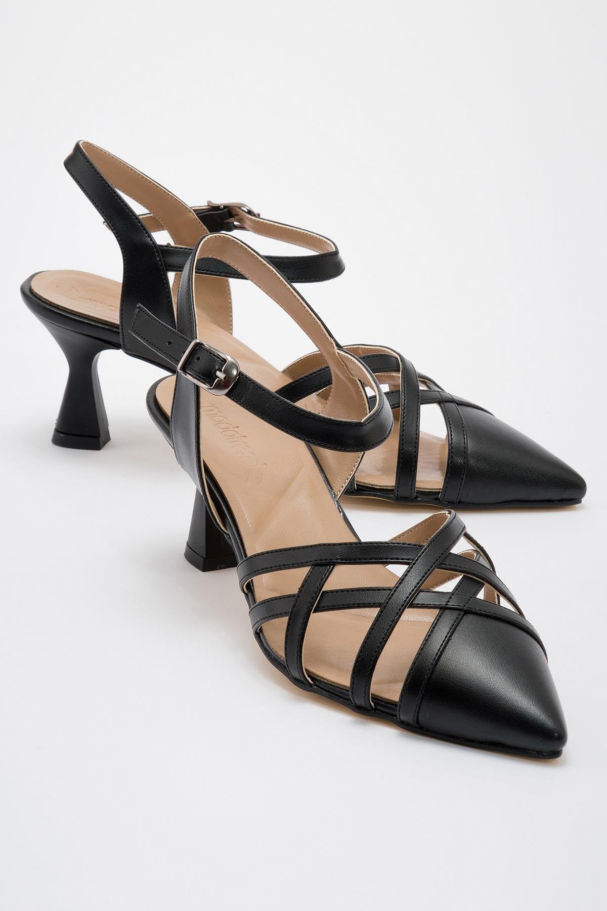 Kadın Stiletto Ayakkab SİYAH CİLT - Görsel 2