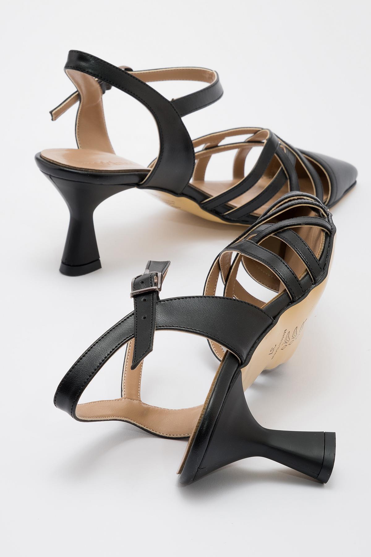 Kadın Stiletto Ayakkab SİYAH CİLT - Görsel 5