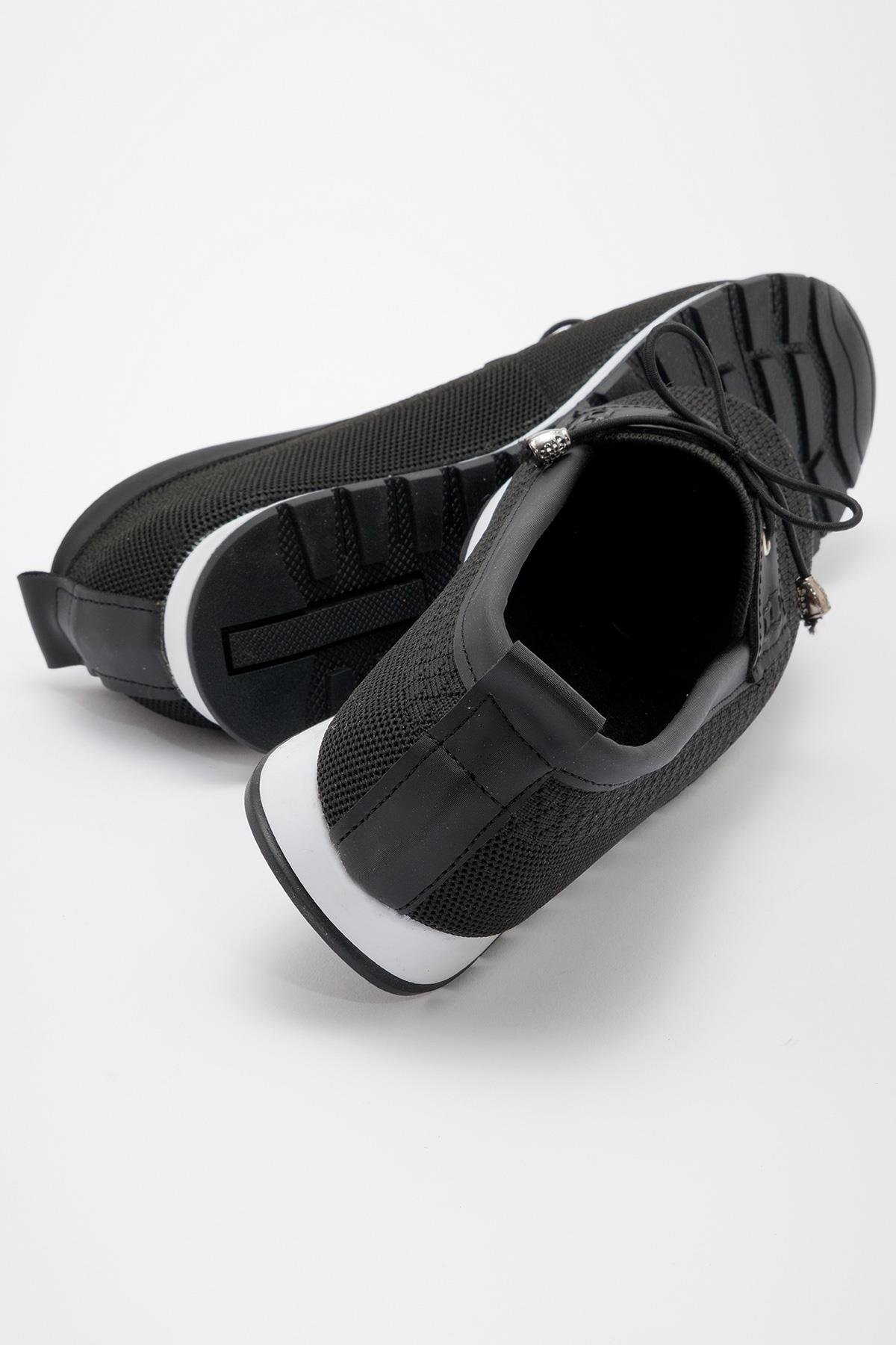 Kaydırmaz Taban Taşlı Kadın Babet SİYAH - Görsel 5