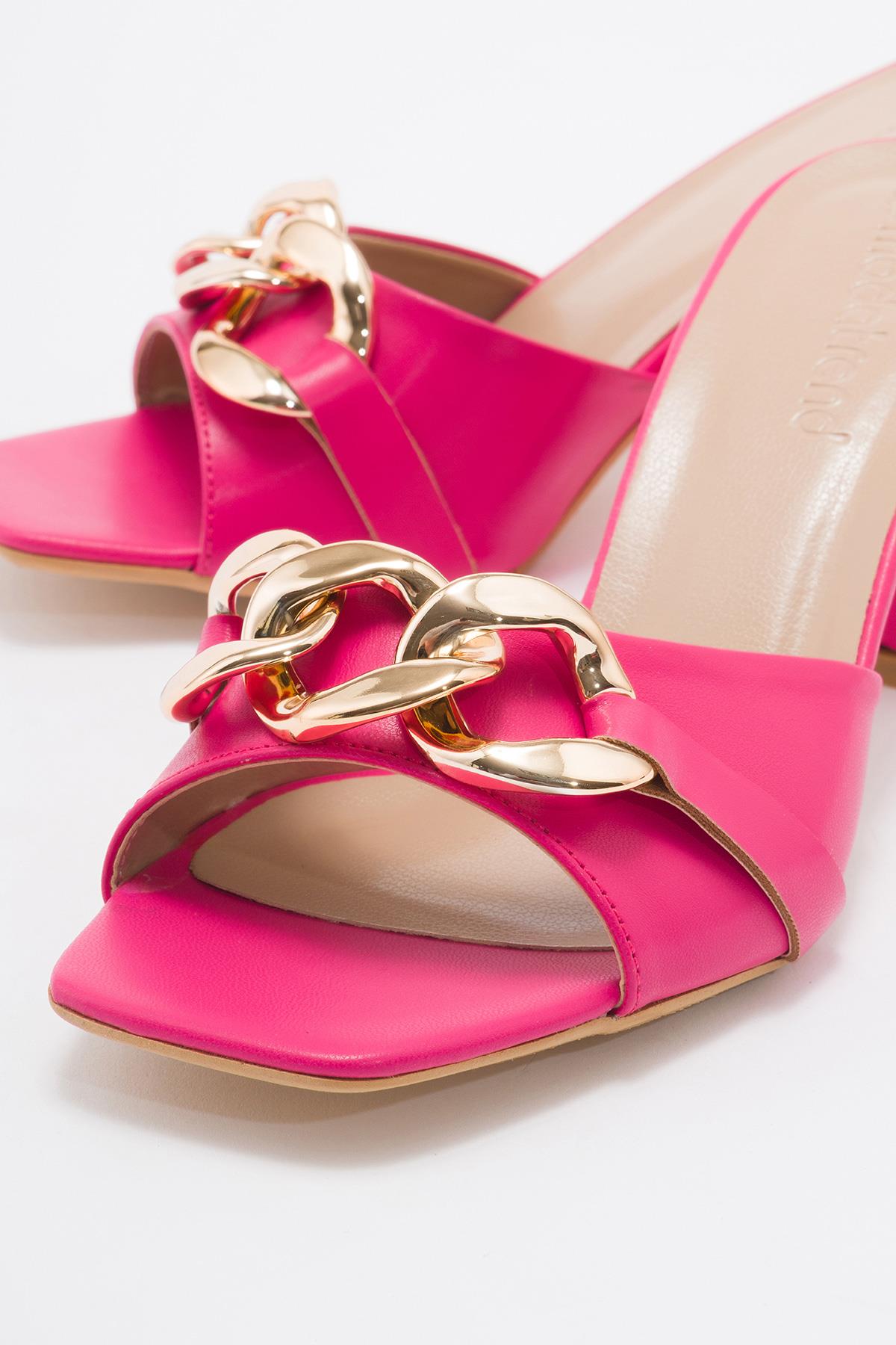 Kadın Sivri Burunlu Stiletto FUJE CİLT - Görsel 4