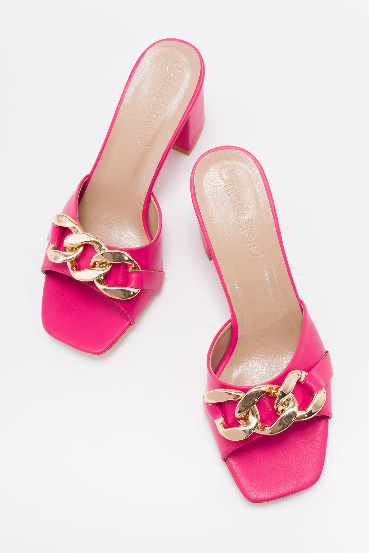 Kadın Sivri Burunlu Stiletto FUJE CİLT - Görsel 6