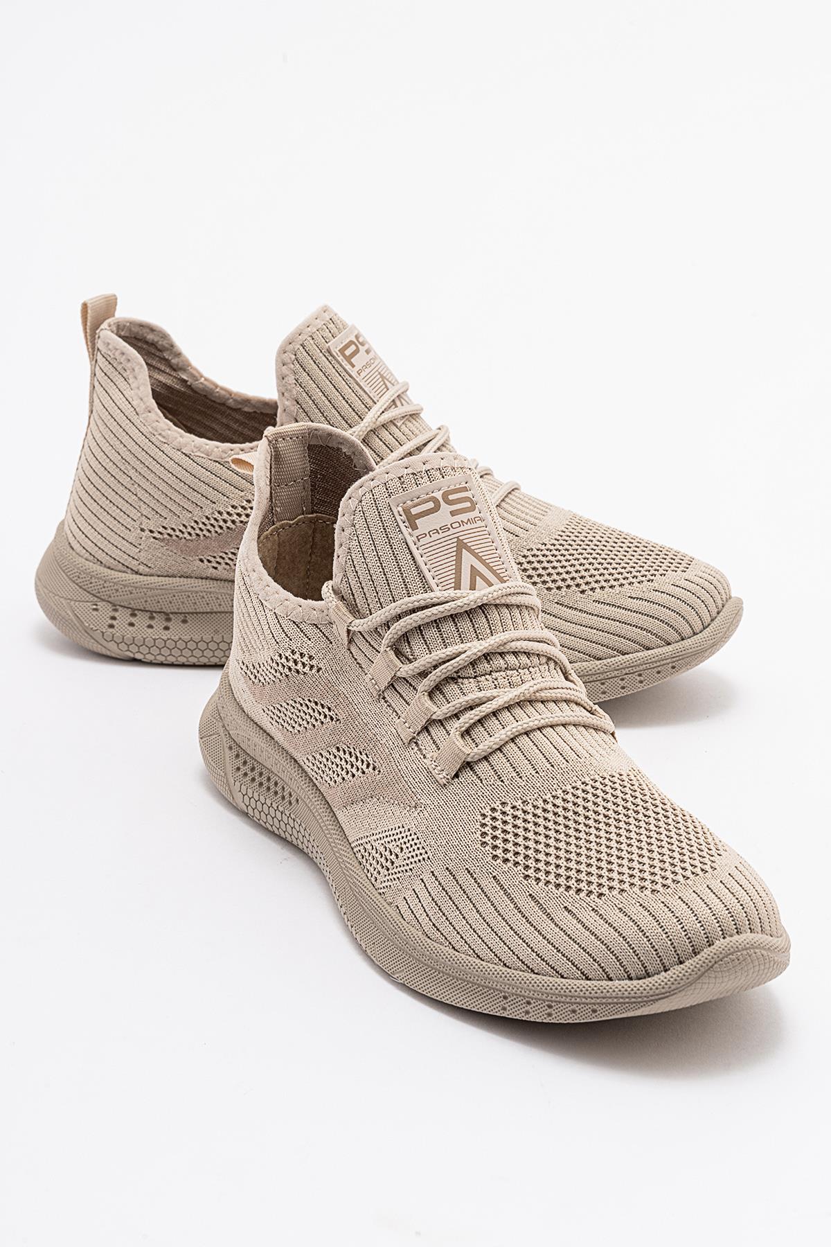 Anorak Bağcıklı Kadın Spor Ayakkabı BEJ BEJ - Görsel 2