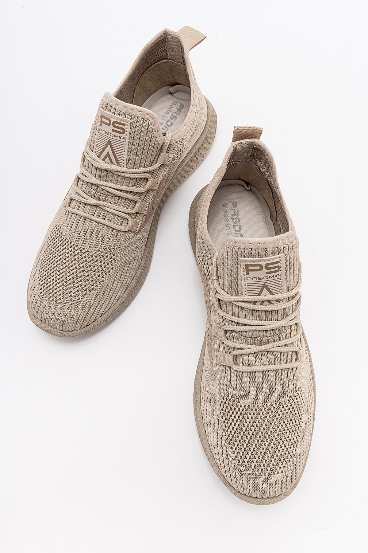 Anorak Bağcıklı Kadın Spor Ayakkabı BEJ BEJ - Görsel 6