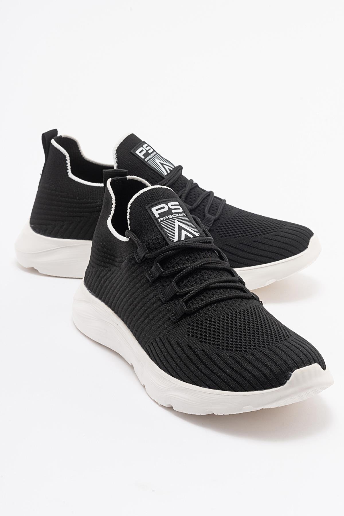 Anorak Bağcıklı Kadın Spor Ayakkabı SİYAH BEYAZ - Görsel 2
