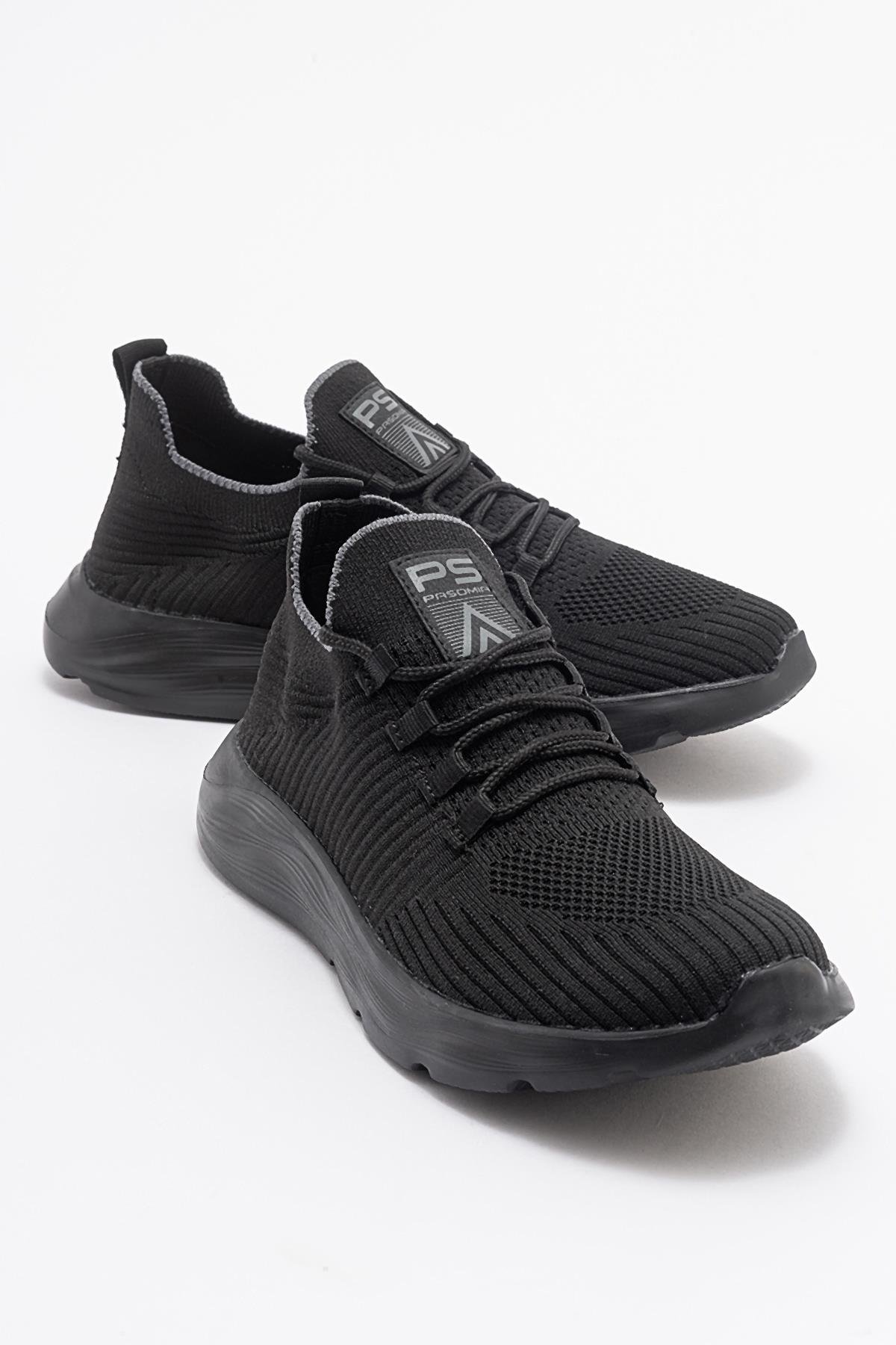 Anorak Bağcıklı Kadın Spor Ayakkabı SİYAH SİYAH - Görsel 2