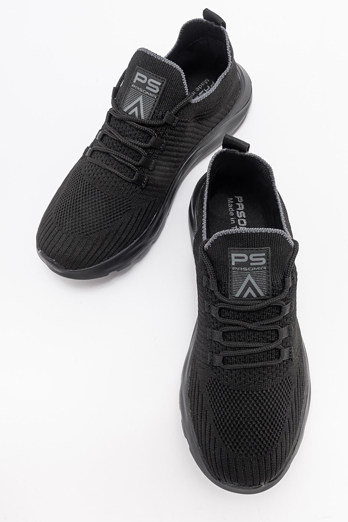 Anorak Bağcıklı Kadın Spor Ayakkabı SİYAH SİYAH - Görsel 5