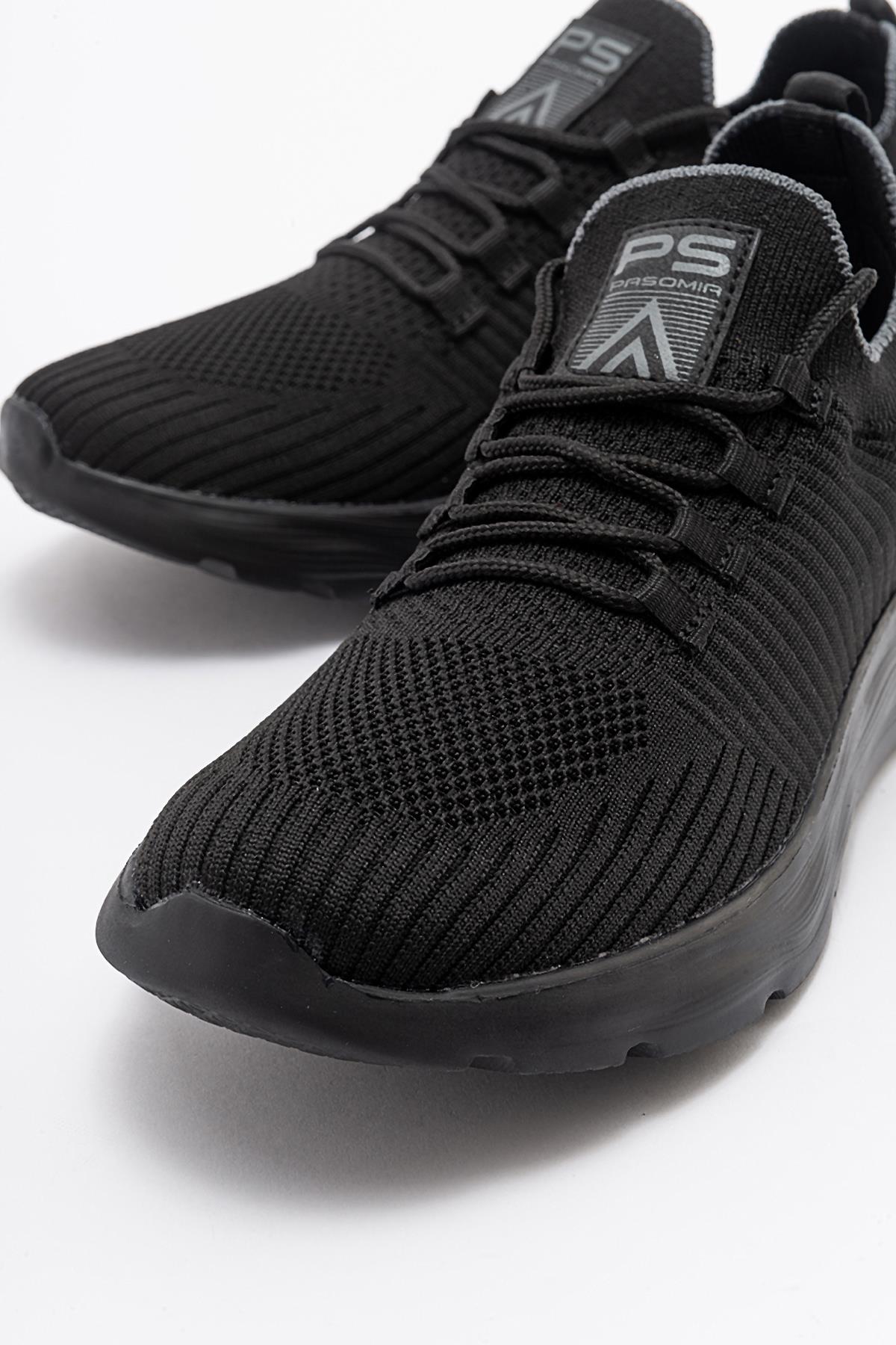 Anorak Bağcıklı Kadın Spor Ayakkabı SİYAH SİYAH - Görsel 7