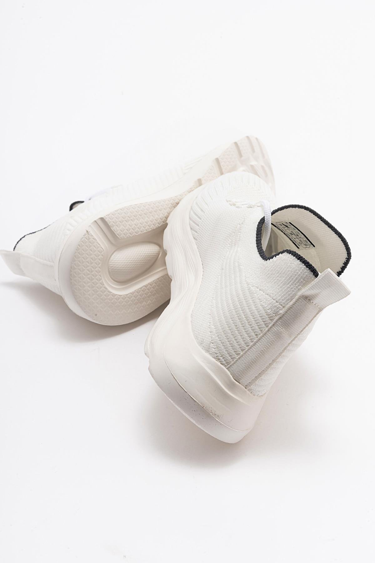 Anorak Bağcıklı Kadın Spor Ayakkabı BEYAZ BEYAZ - Görsel 5