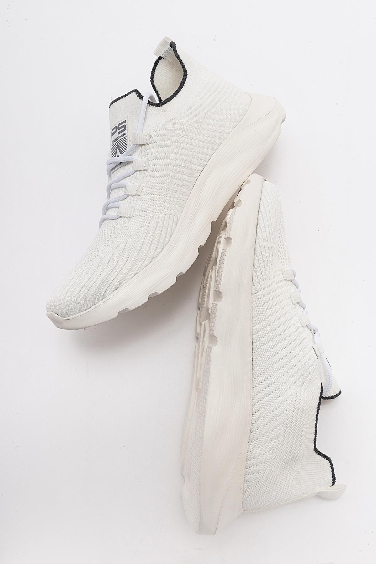 Anorak Bağcıklı Kadın Spor Ayakkabı BEYAZ BEYAZ - Görsel 7