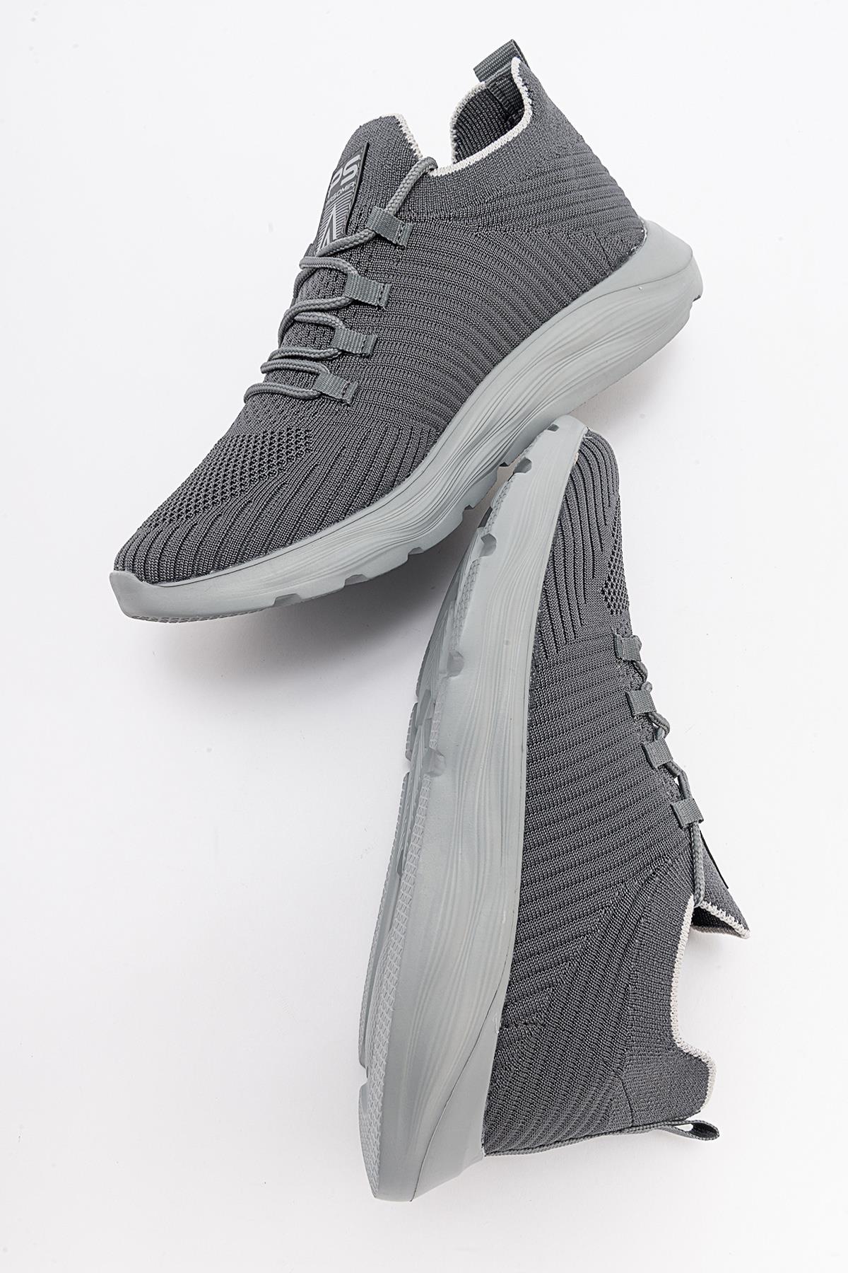 Anorak Bağcıklı Kadın Spor Ayakkabı FÜME FÜME - Görsel 7