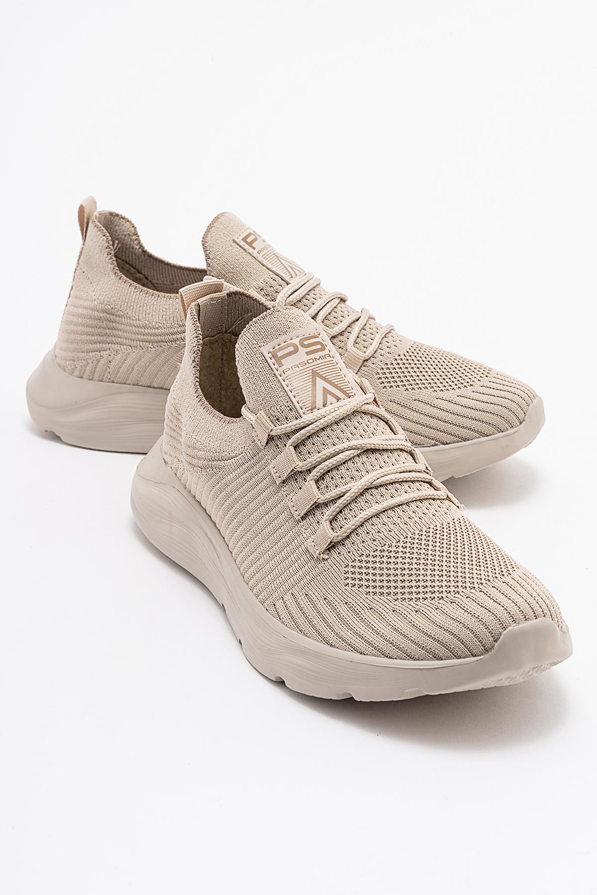 Anorak Bağcıklı Kadın Spor Ayakkabı BEJ BEJ - Görsel 2