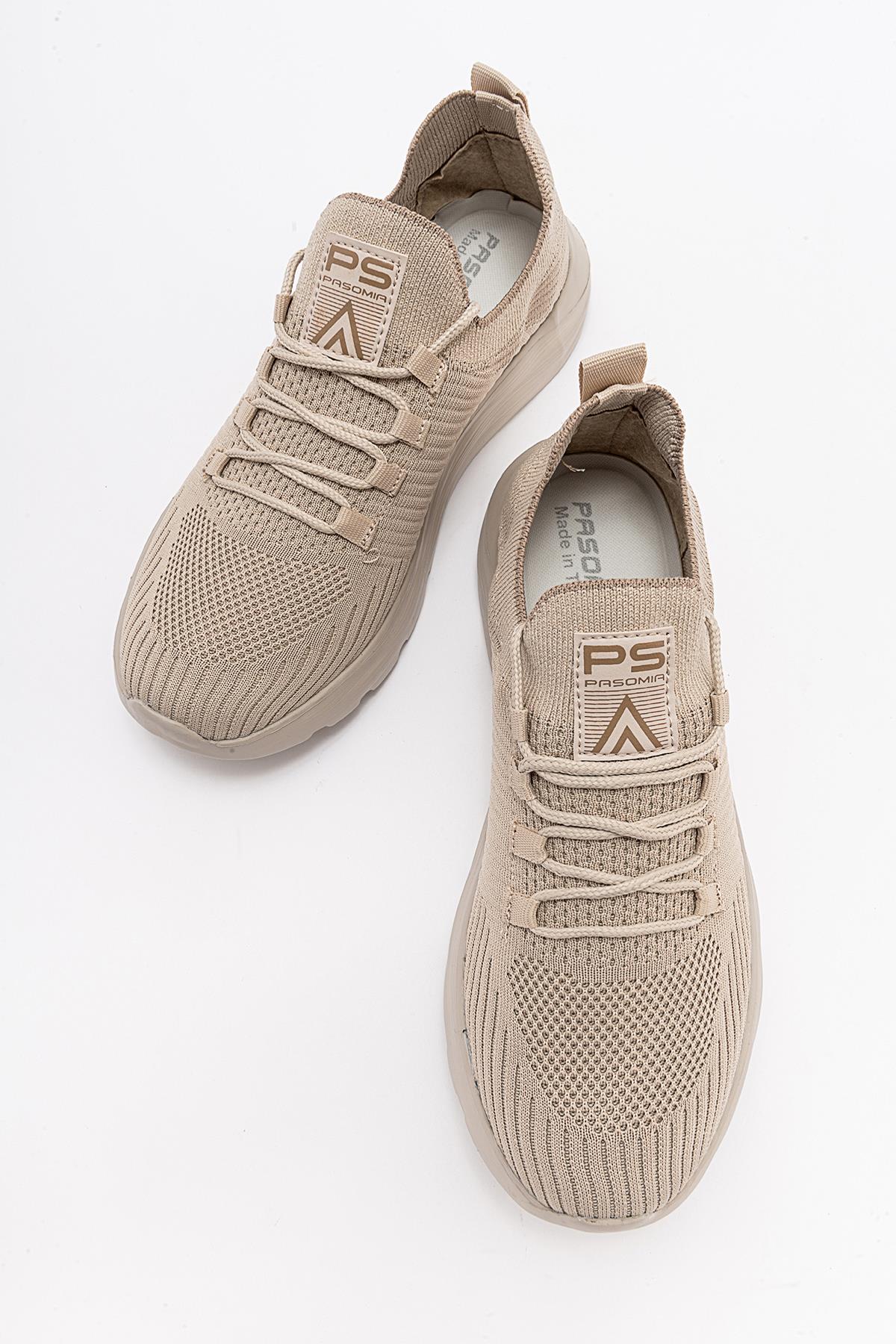 Anorak Bağcıklı Kadın Spor Ayakkabı BEJ BEJ - Görsel 6