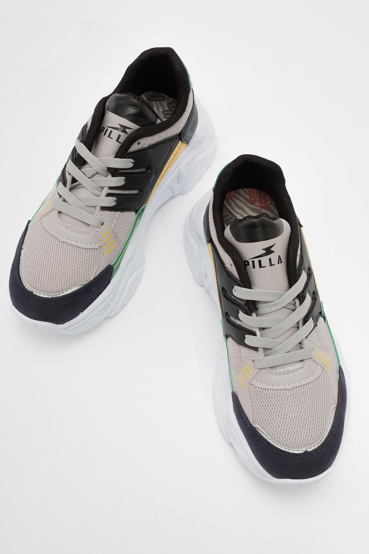 Kadın Anorak Spor Ayakkabı LACİ FÜME SARI - Görsel 4