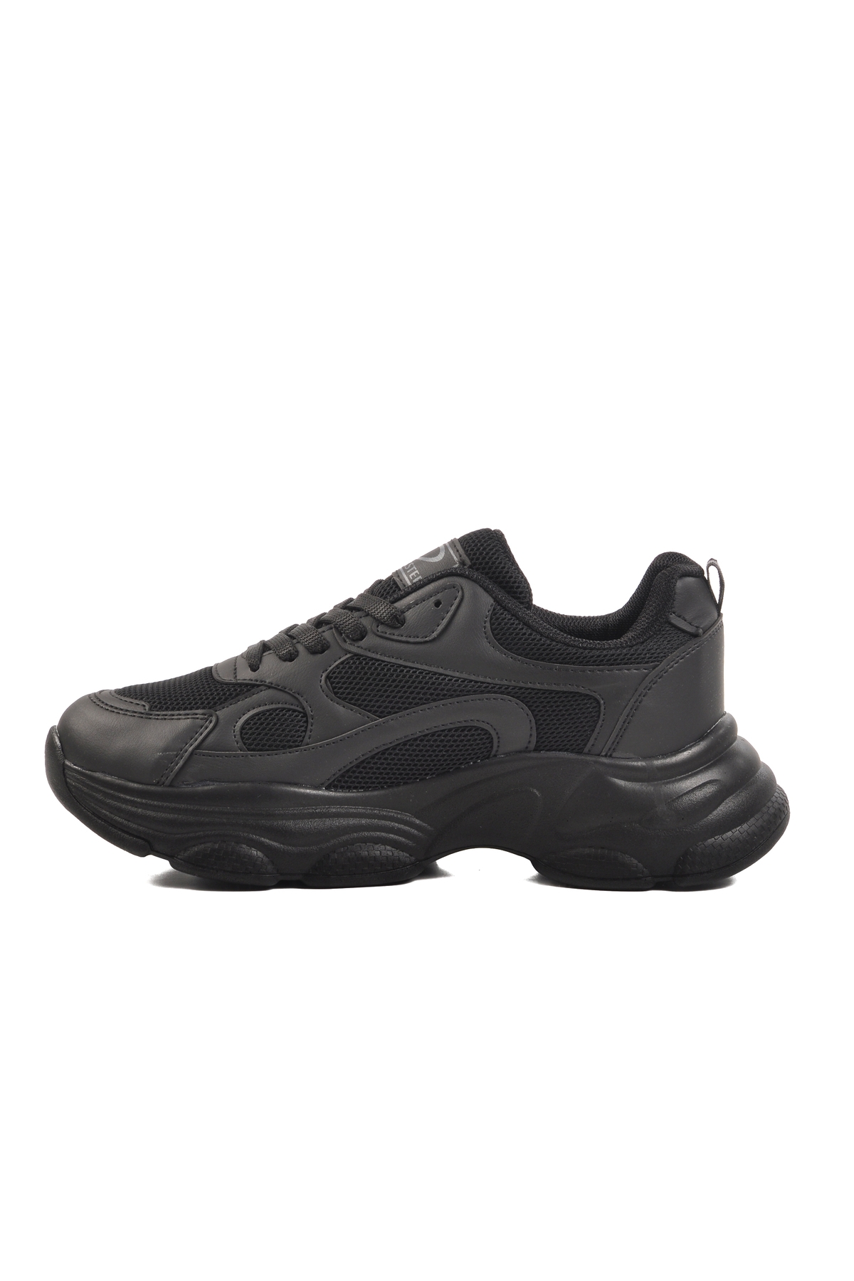 Aspor Siyah Fileli Kadın Spor Ayakkabı Sneaker - Görsel 3