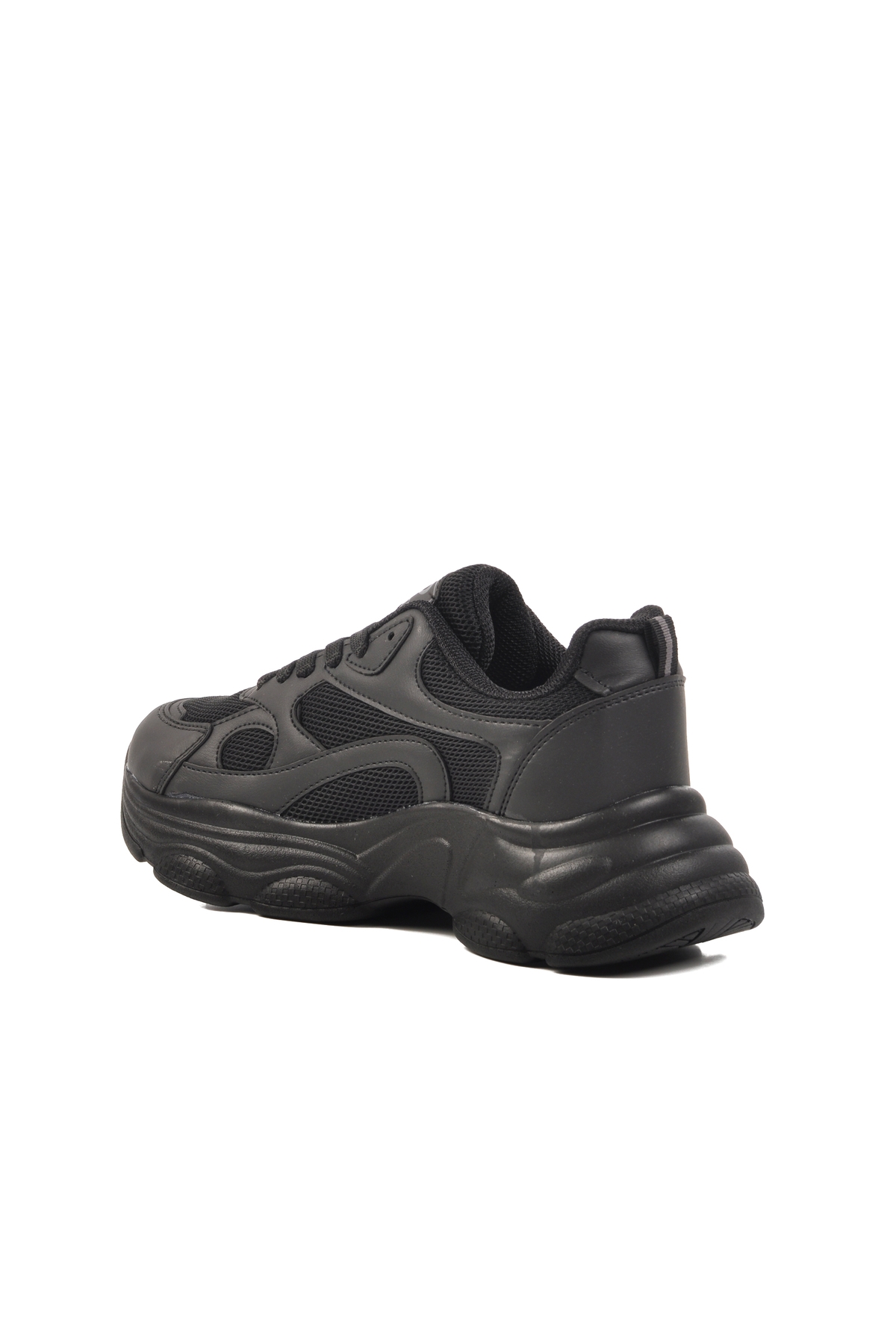 Aspor Siyah Fileli Kadın Spor Ayakkabı Sneaker - Görsel 5