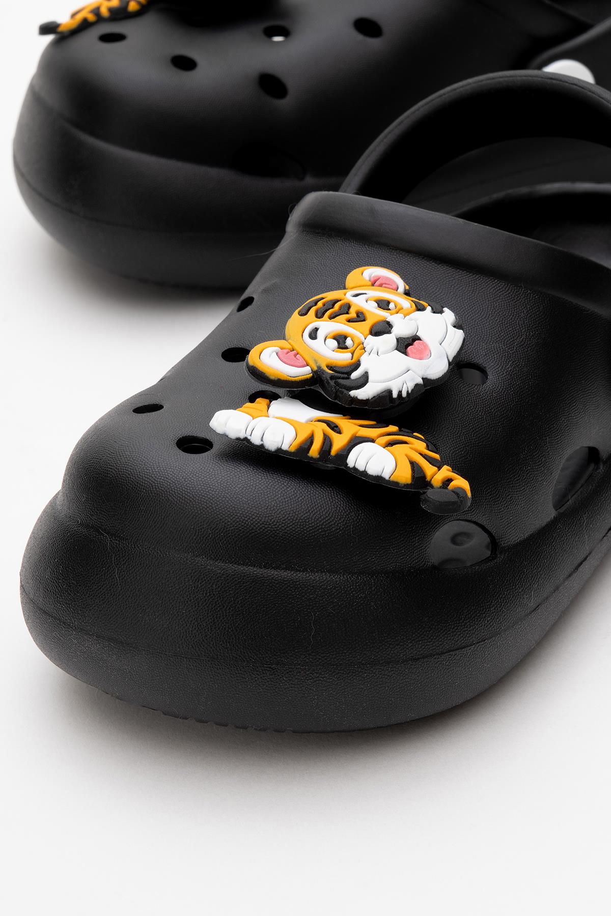 Çocuk Aksesuarlı Sabo Terlik 26-30 SİYAH - Görsel 4