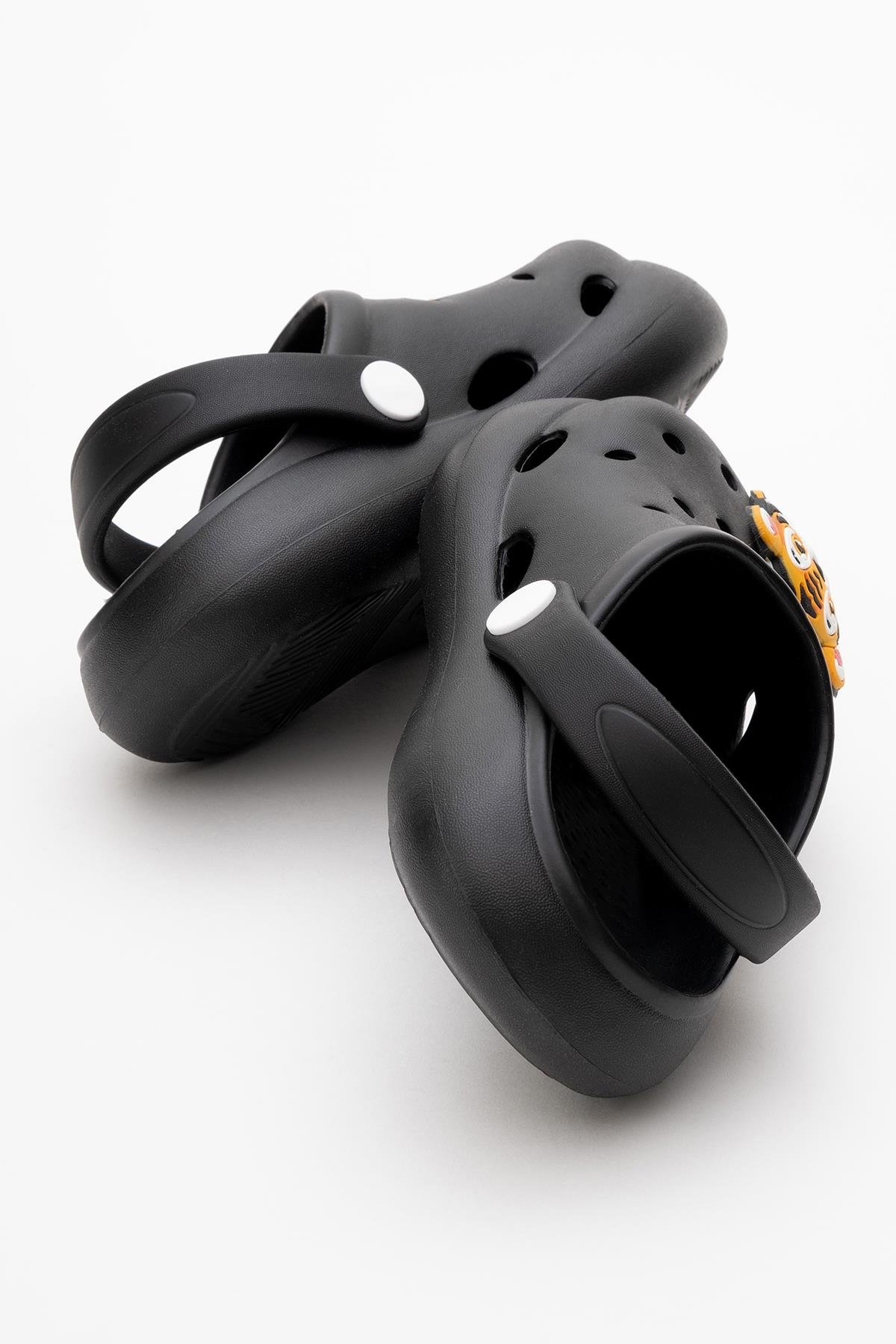 Çocuk Aksesuarlı Sabo Terlik 26-30 SİYAH - Görsel 5