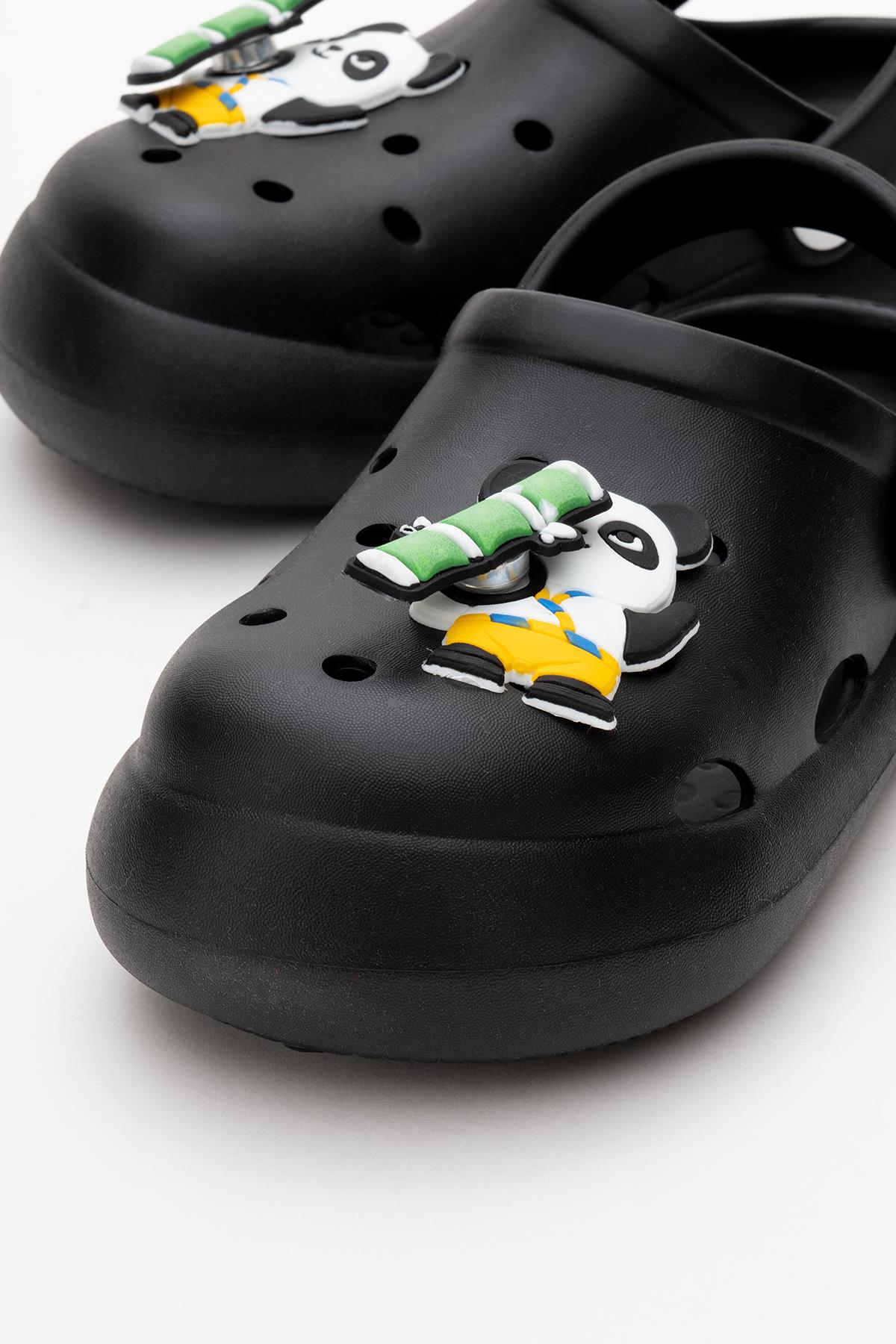 Çocuk Aksesuarlı Sabo Terlik 30-35 SİYAH - Görsel 4