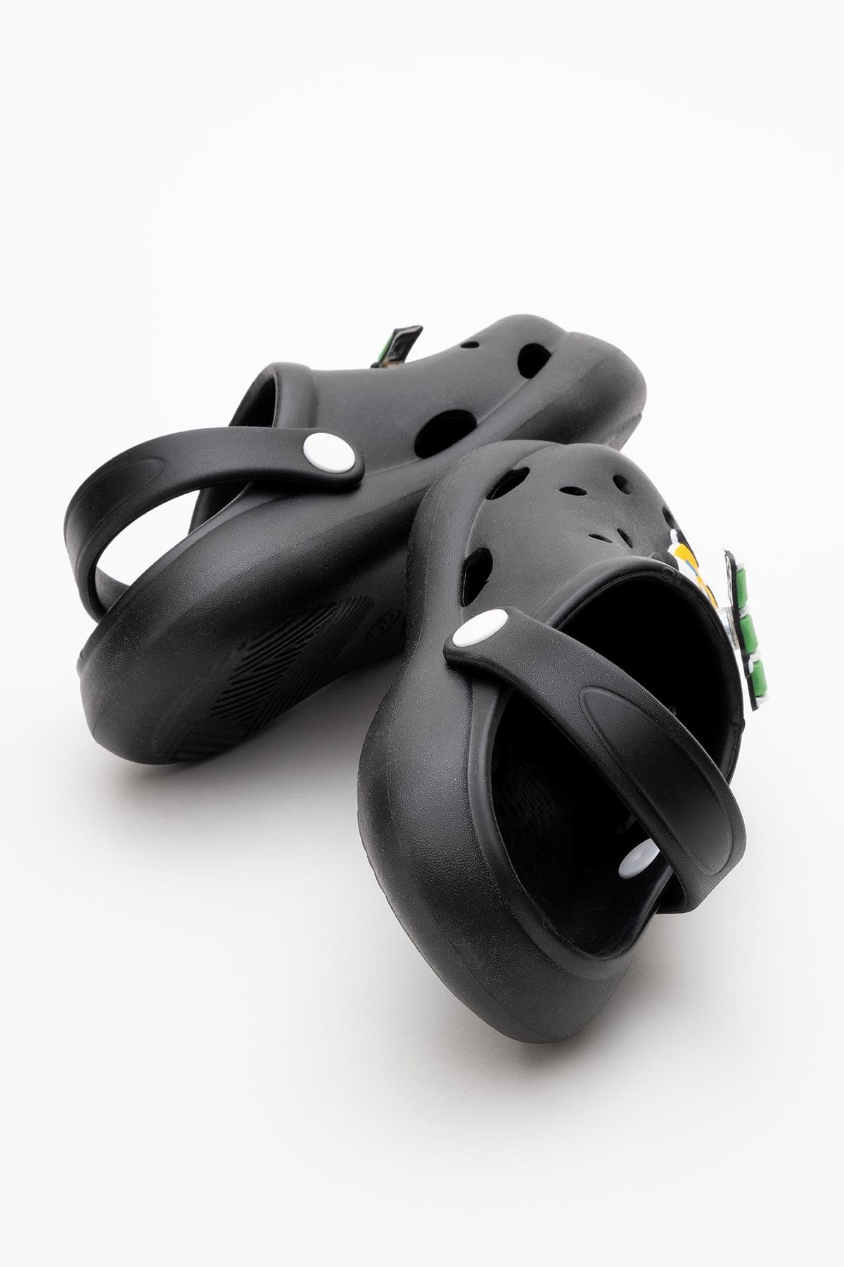 Çocuk Aksesuarlı Sabo Terlik 30-35 SİYAH - Görsel 5