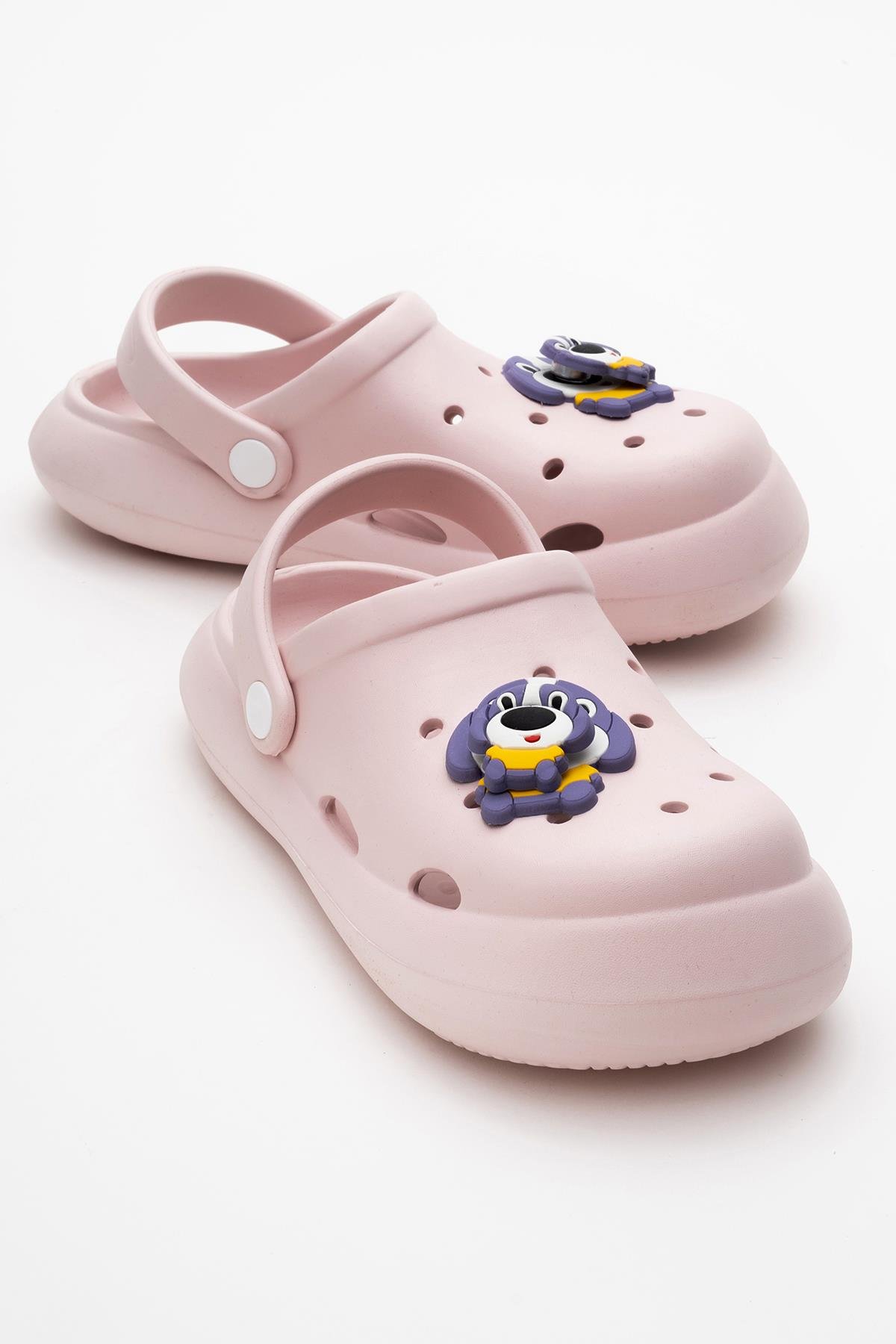 Çocuk Aksesuarlı Sabo Terlik 30-35 PUDRA - Görsel 2