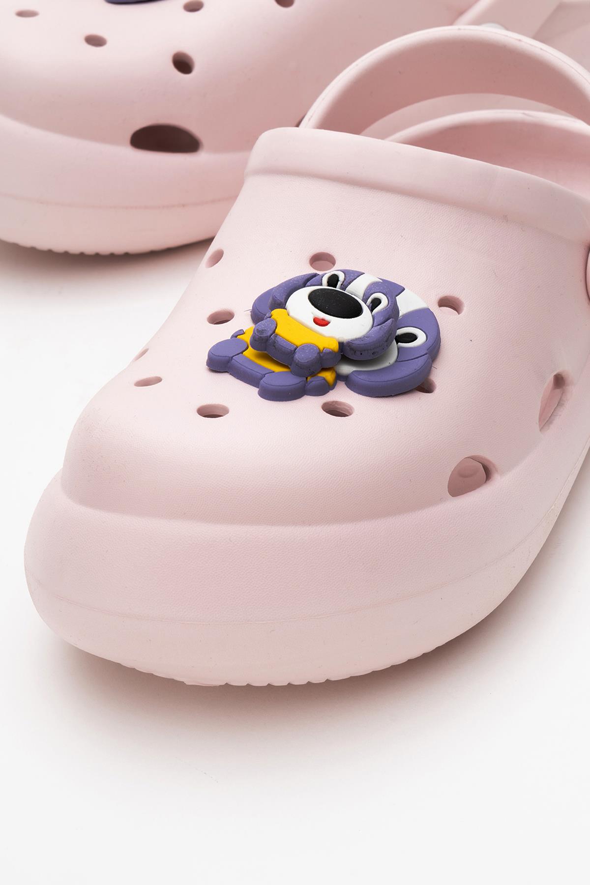 Çocuk Aksesuarlı Sabo Terlik 30-35 PUDRA - Görsel 4