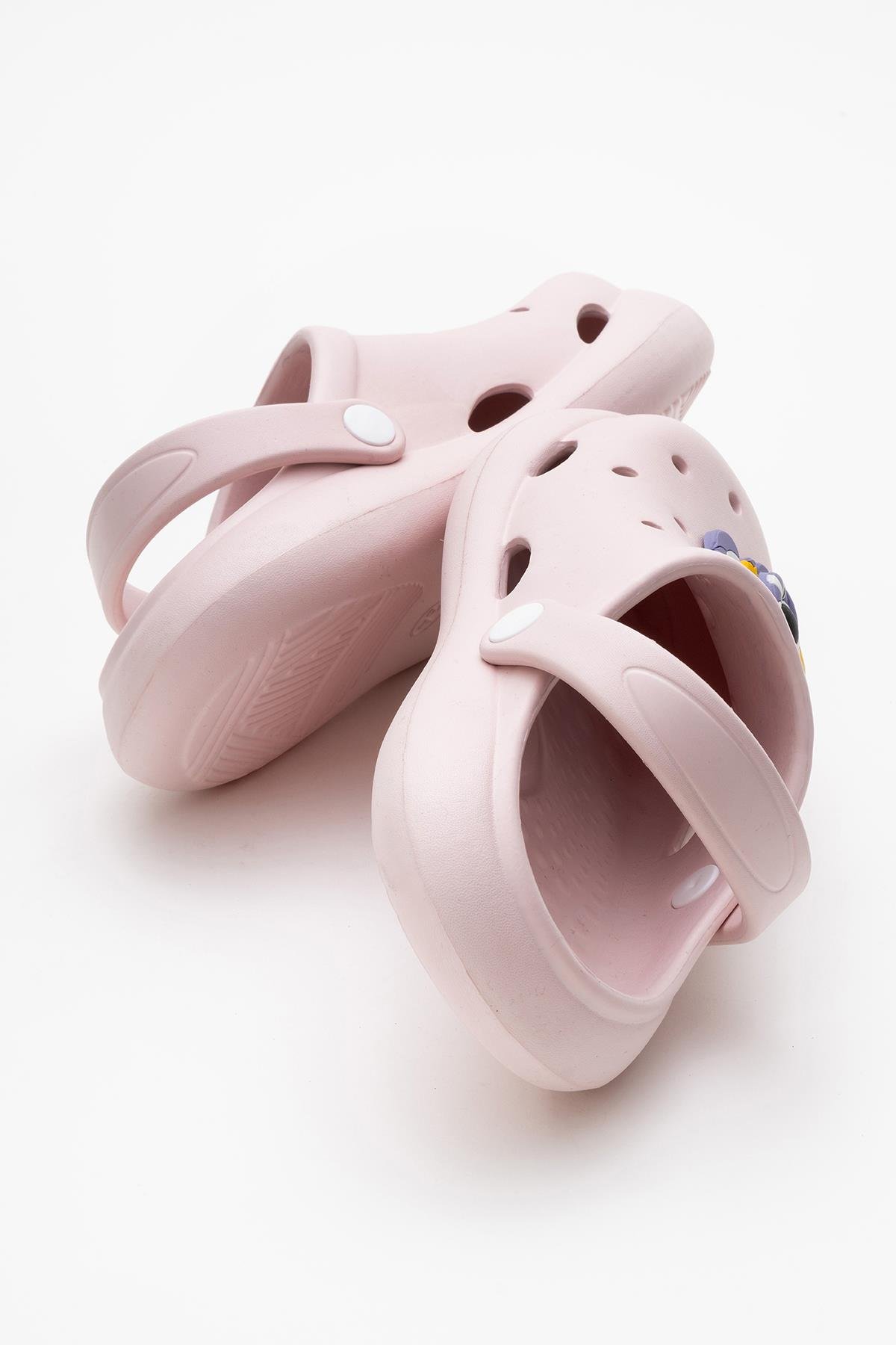 Çocuk Aksesuarlı Sabo Terlik 30-35 PUDRA - Görsel 5