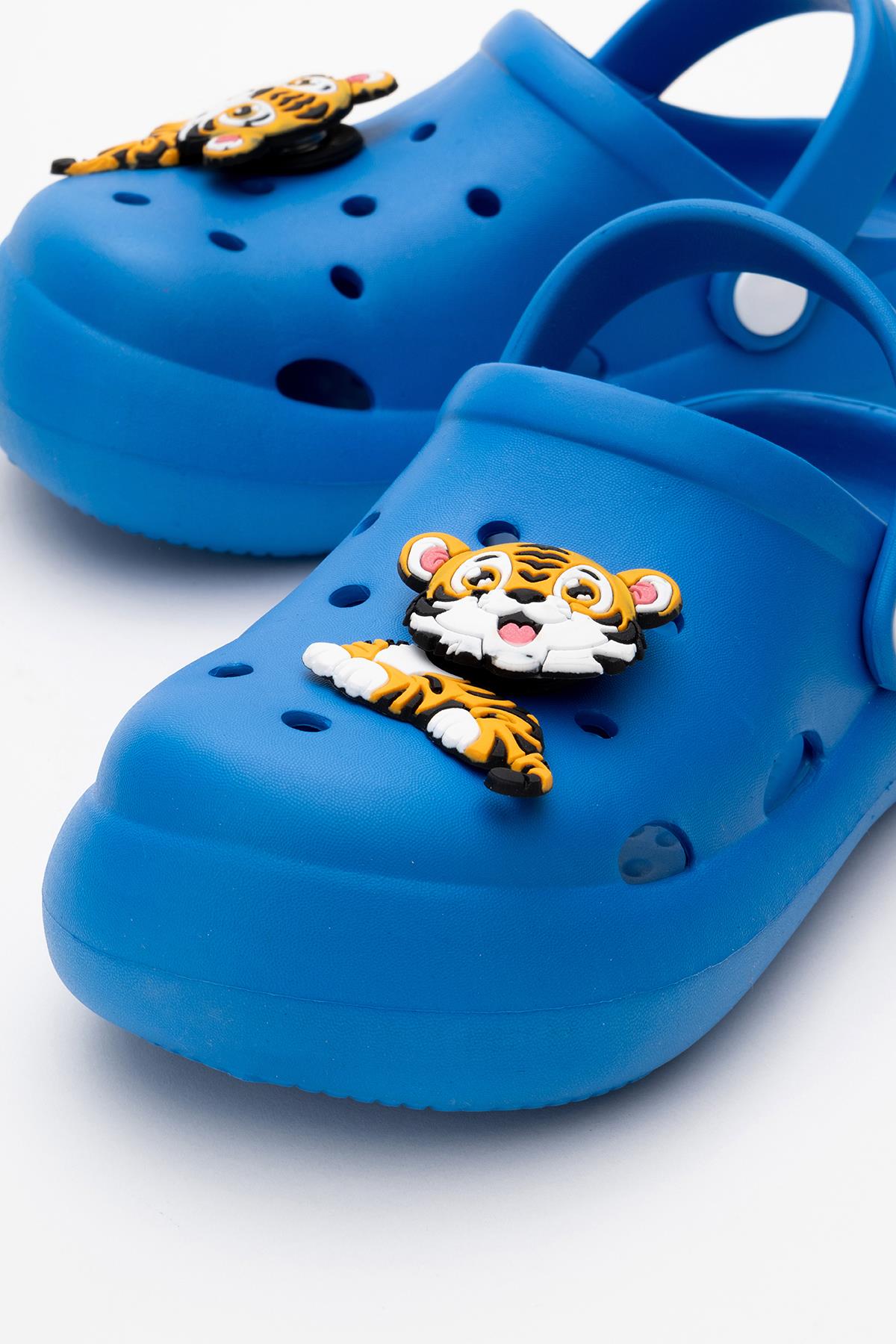 Çocuk Aksesuarlı Sabo Terlik 30-35 SAX MAVİ - Görsel 4