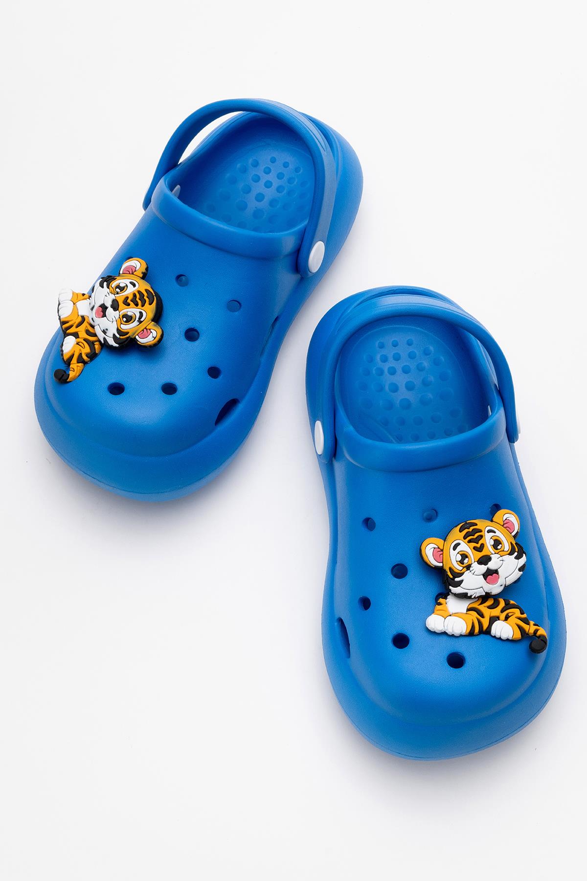 Çocuk Aksesuarlı Sabo Terlik 30-35 SAX MAVİ - Görsel 6