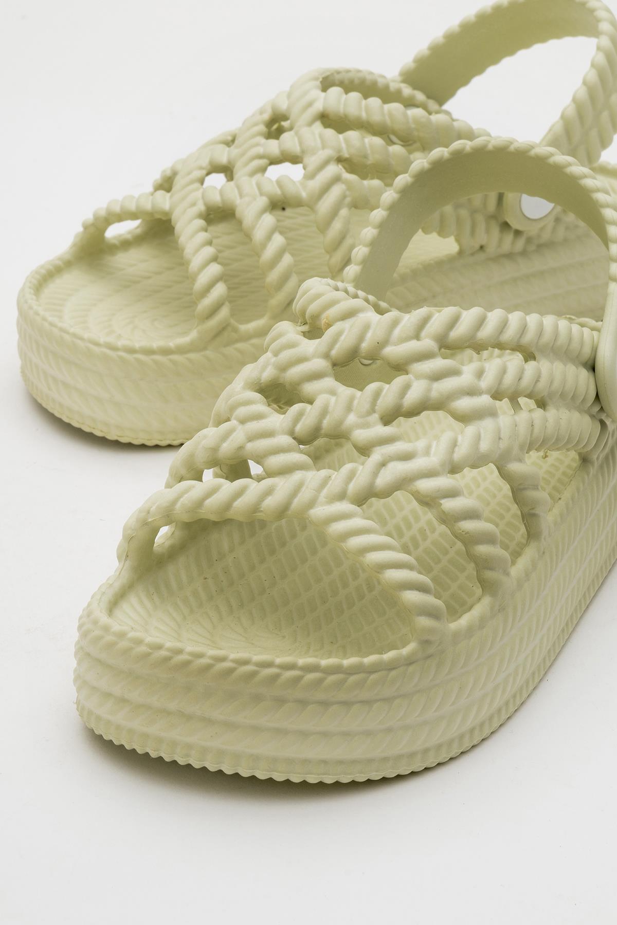 Kadın Sandalet AÇIK YEŞİL - Görsel 6