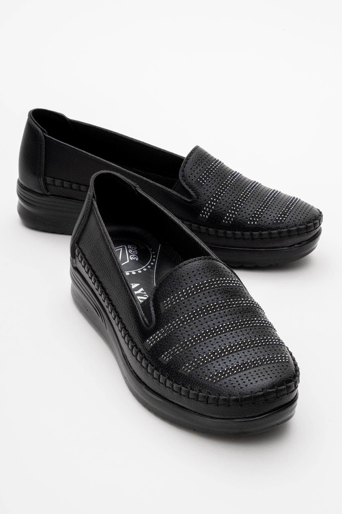 Kadın Taşlı Günlük Ayakkabı SİYAH - Görsel 3