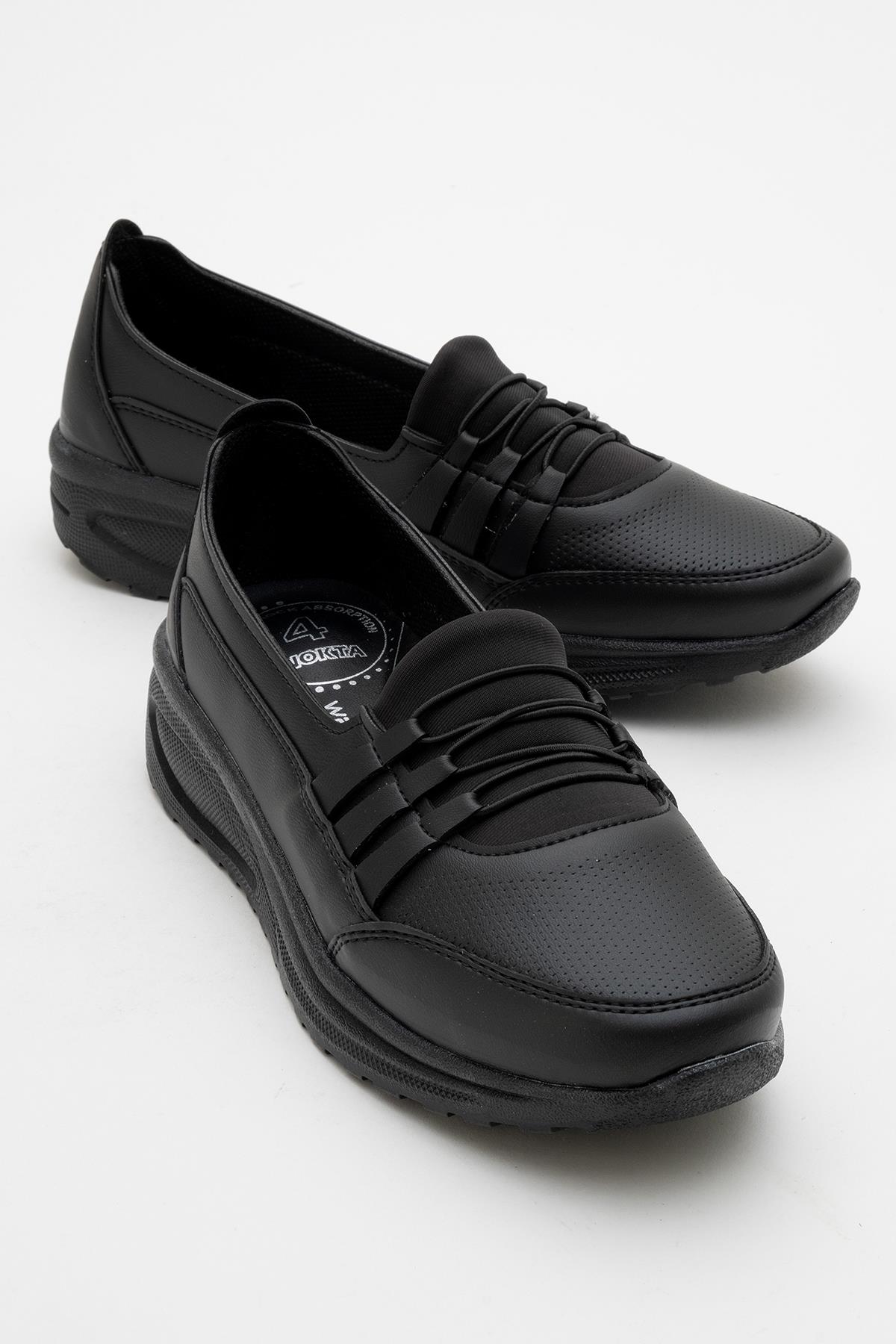 Günlük Kadın Ayakkabı SİYAH CİLT - Görsel 3