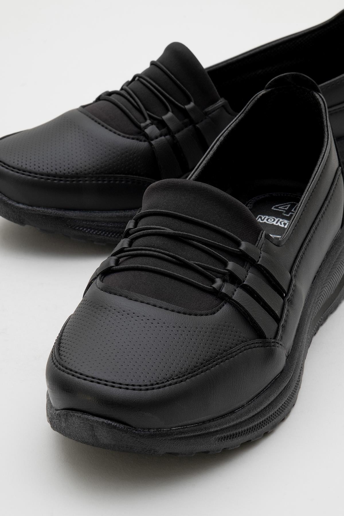 Günlük Kadın Ayakkabı SİYAH CİLT - Görsel 4