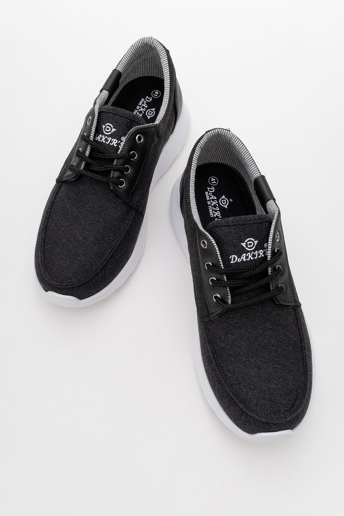 Erkek Kot Ayakkabı SİYAH BEYAZ - Görsel 6