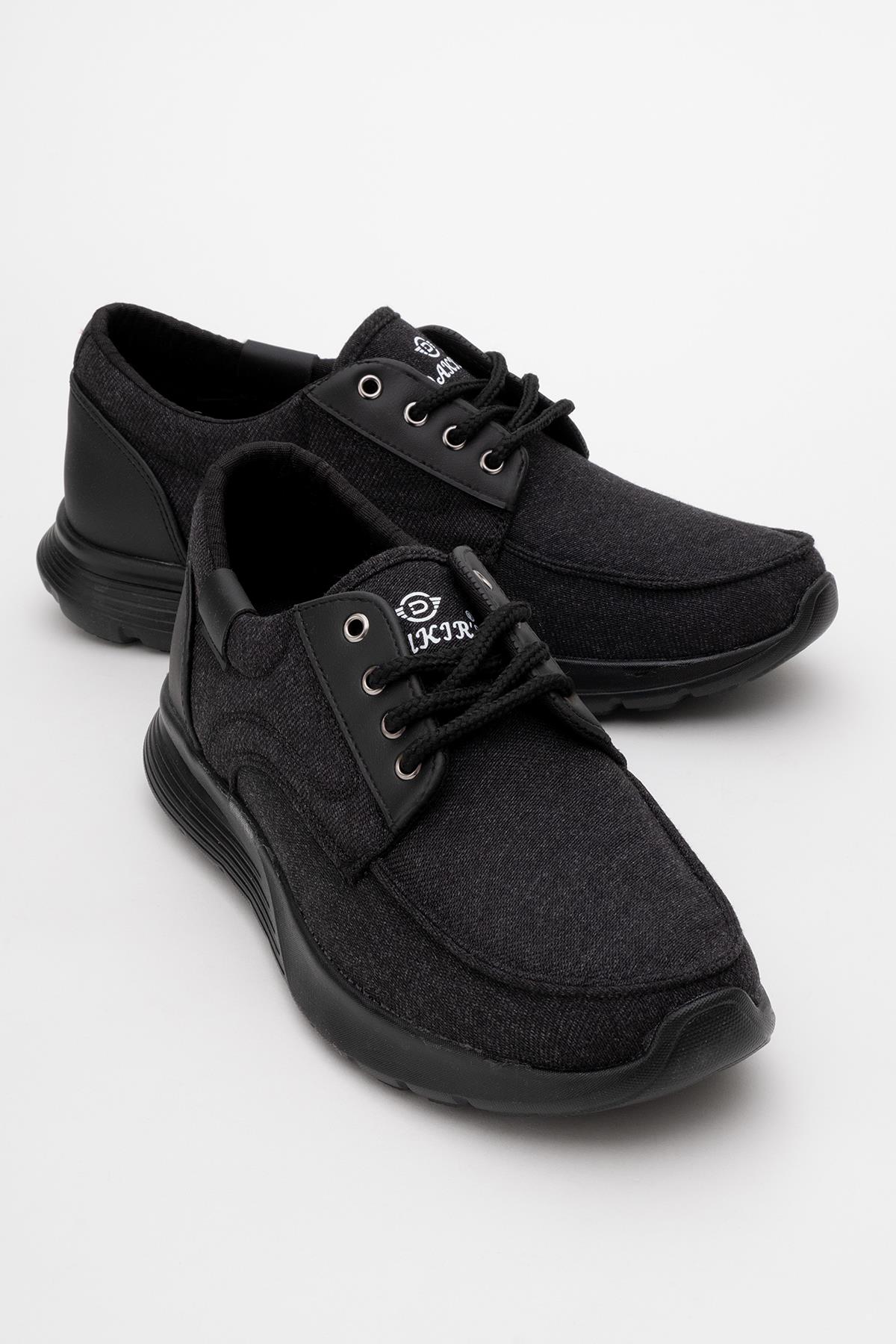 Erkek Kot Ayakkabı SİYAH SİYAH - Görsel 3