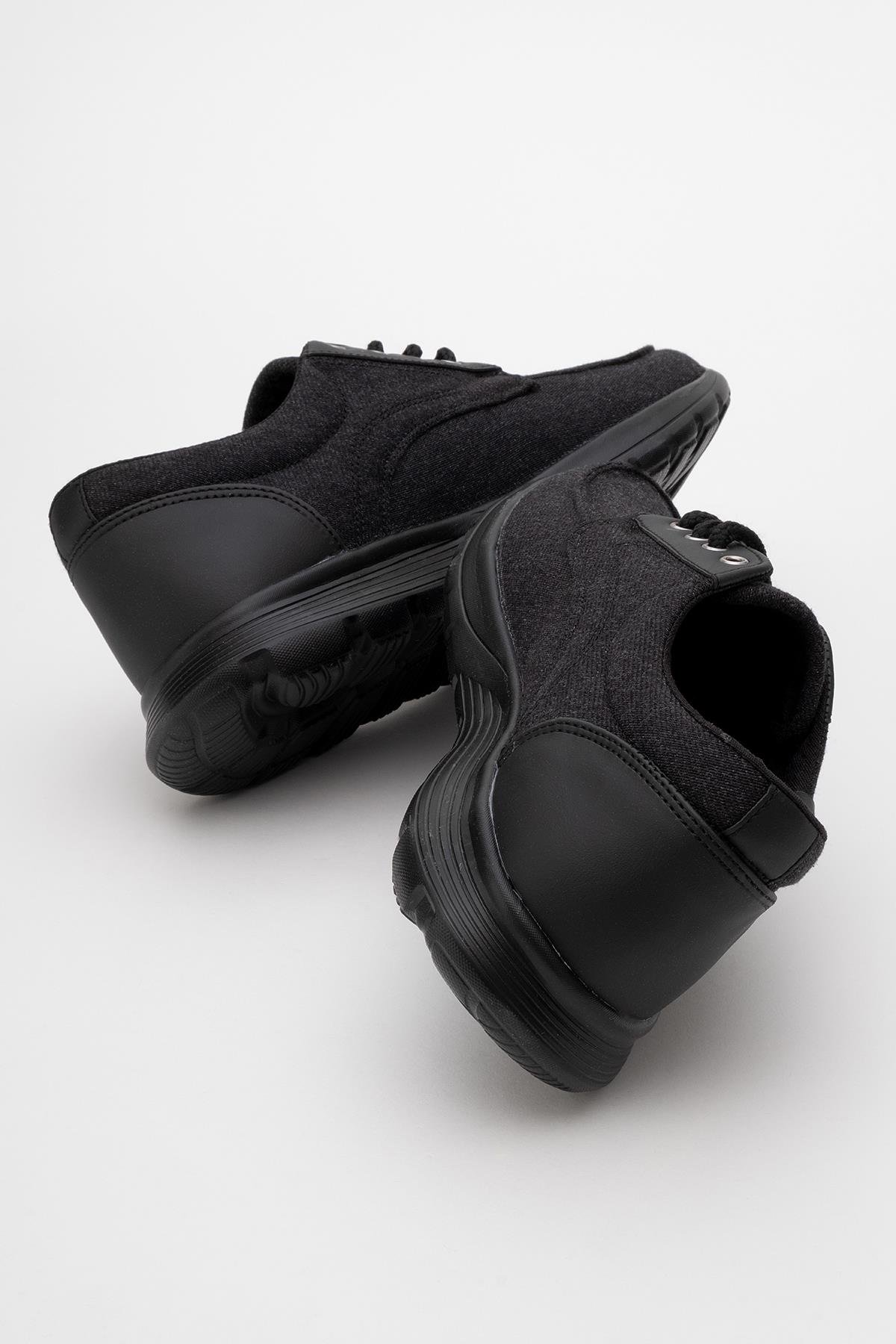 Erkek Kot Ayakkabı SİYAH SİYAH - Görsel 5