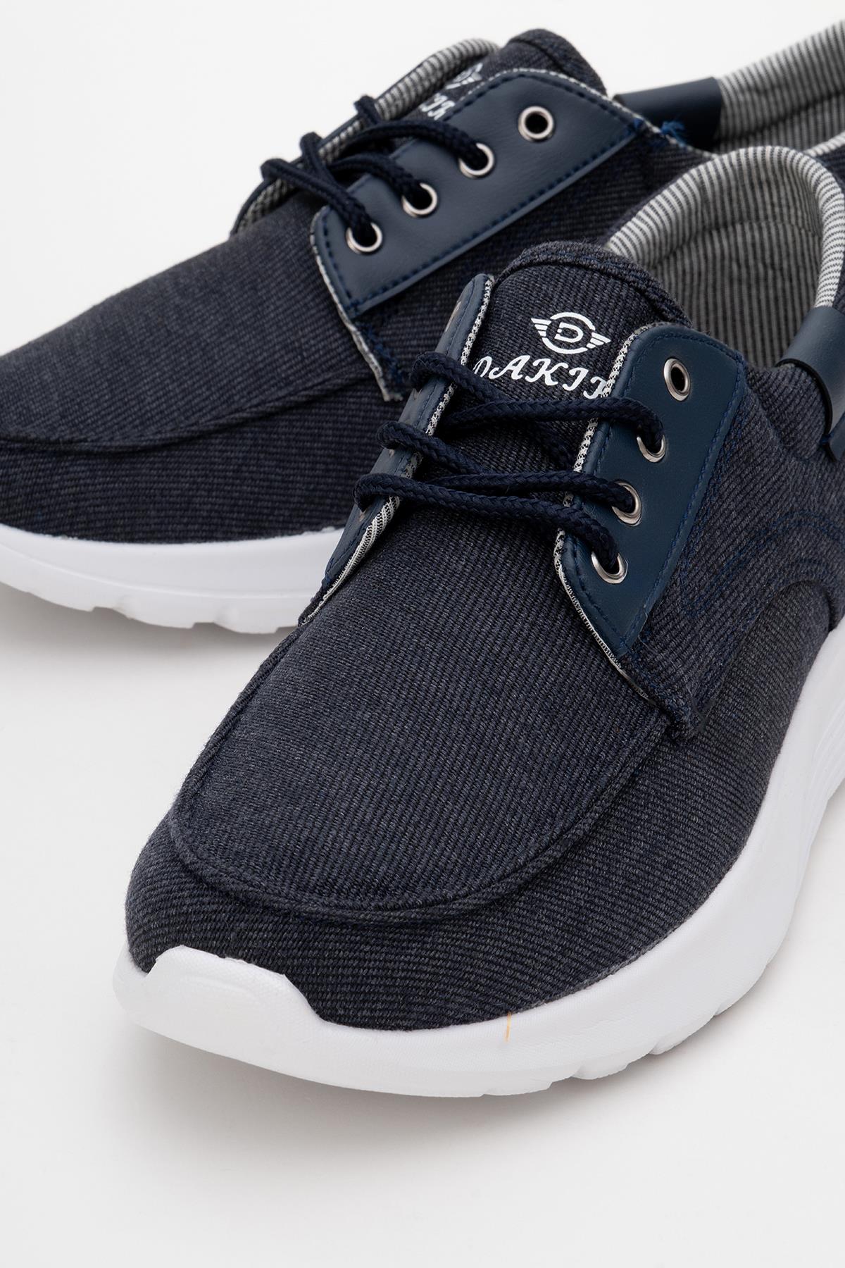 Erkek Kot Ayakkabı MAVİ BEYAZ - Görsel 4