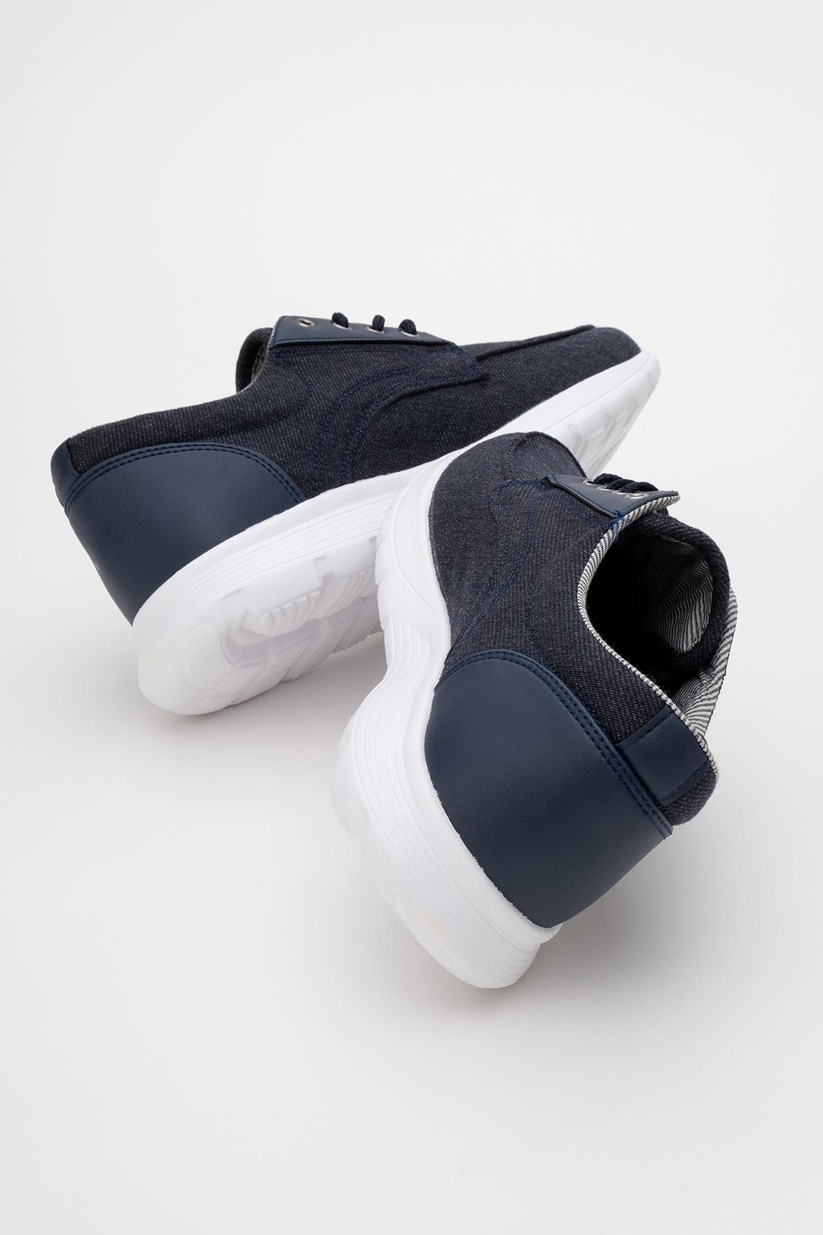 Erkek Kot Ayakkabı MAVİ BEYAZ - Görsel 5