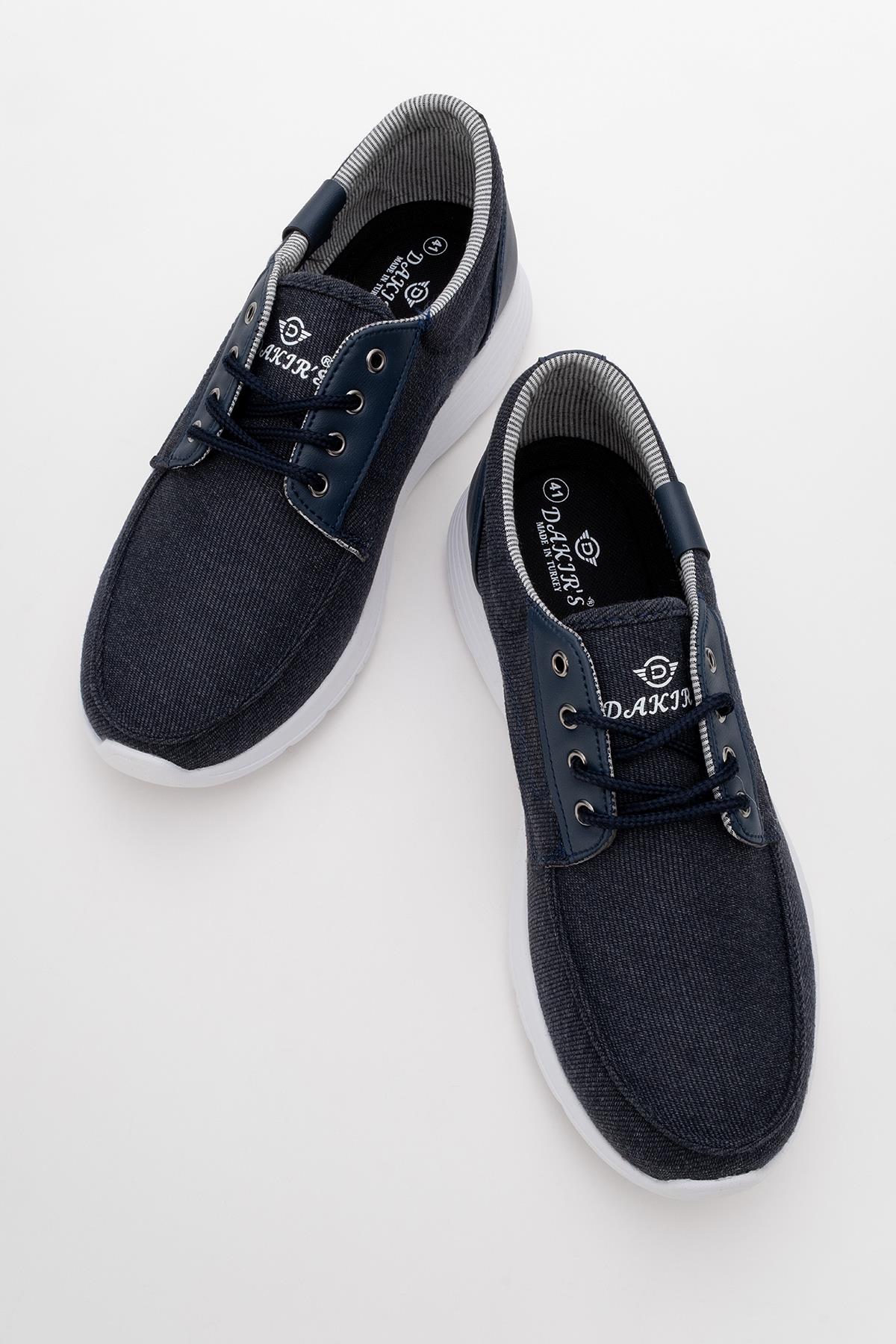 Erkek Kot Ayakkabı MAVİ BEYAZ - Görsel 6