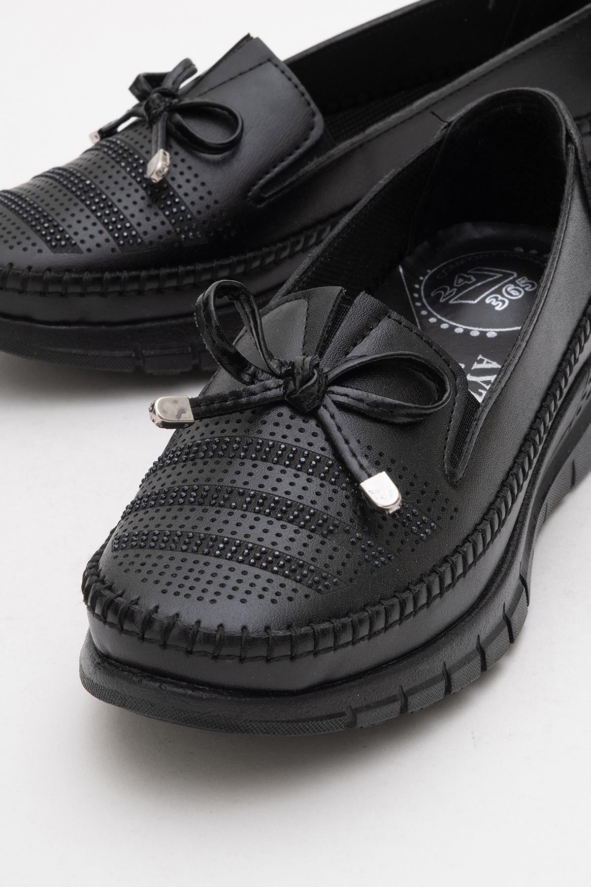 Kadın Taşlı Günlük Ayakkabı SİYAH - Görsel 4