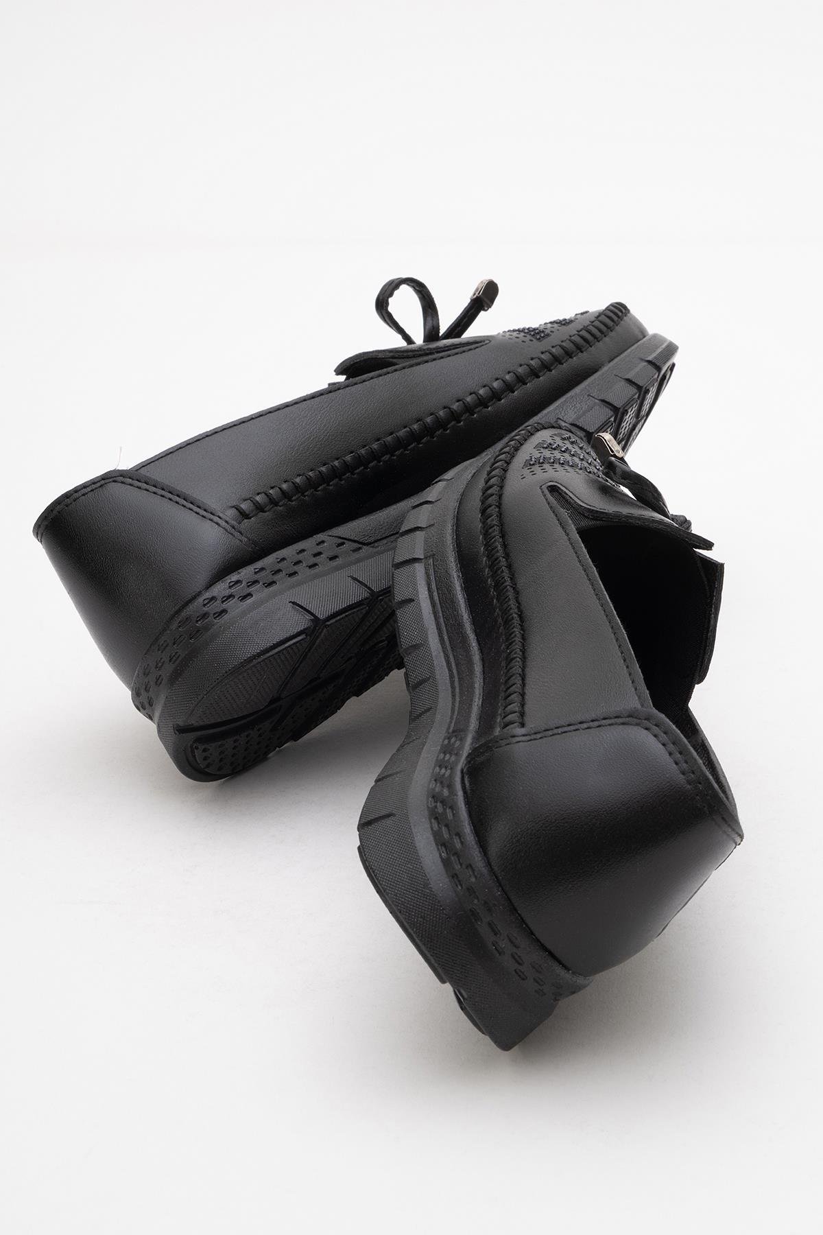 Kadın Taşlı Günlük Ayakkabı SİYAH - Görsel 5