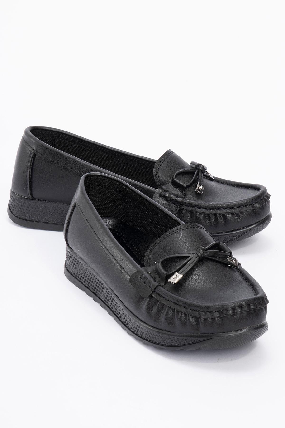 Kaydırmaz Günlük Ayakkabı SİYAH CİLT - Görsel 3