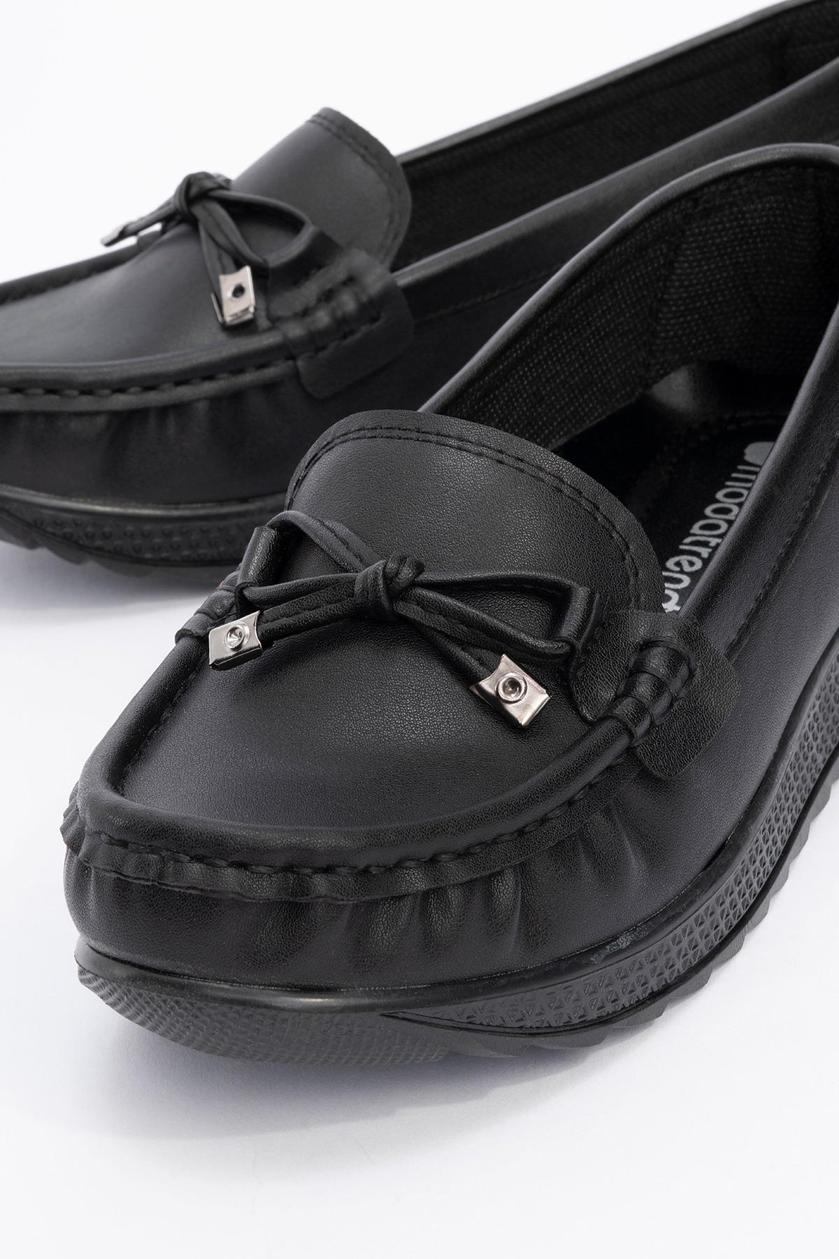 Kaydırmaz Günlük Ayakkabı SİYAH CİLT - Görsel 4