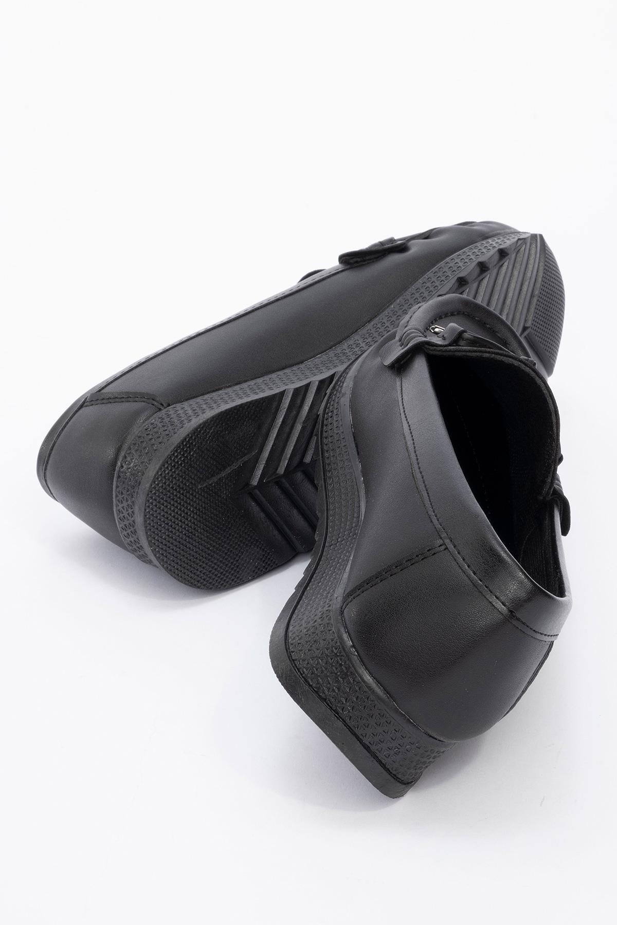 Kaydırmaz Günlük Ayakkabı SİYAH CİLT - Görsel 5