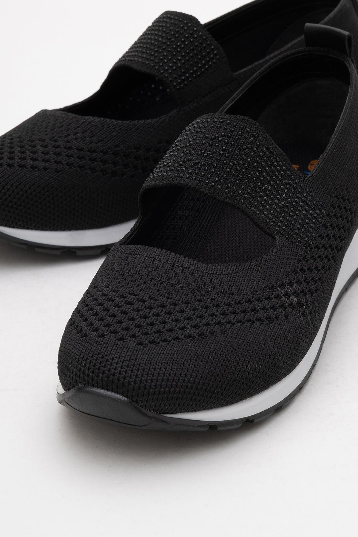 Kadın Triko Günlük Ayakkabı SİYAH - Görsel 4
