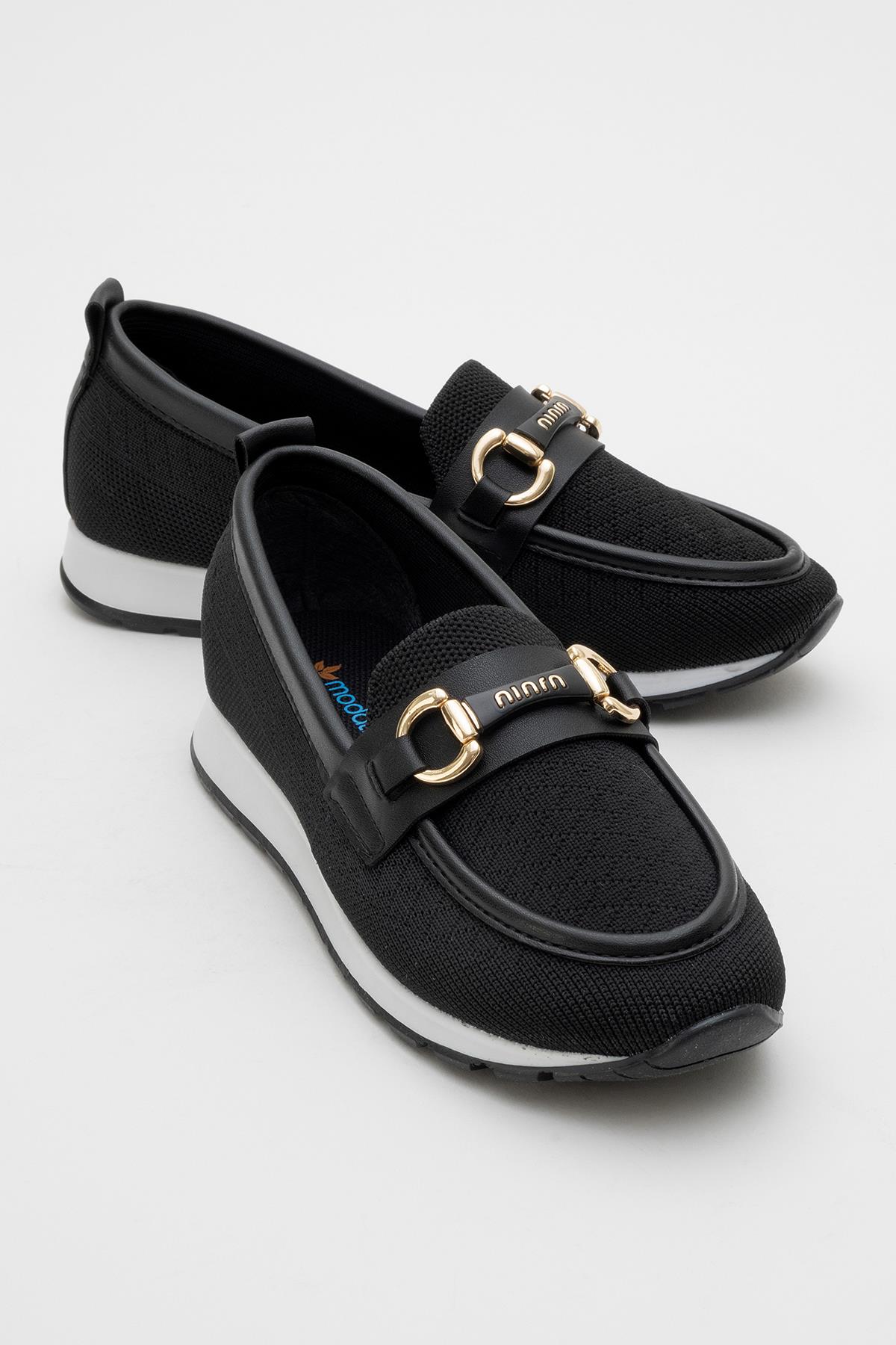 Kadın Tokalı Günlük Ayakkabı SİYAH - Görsel 3