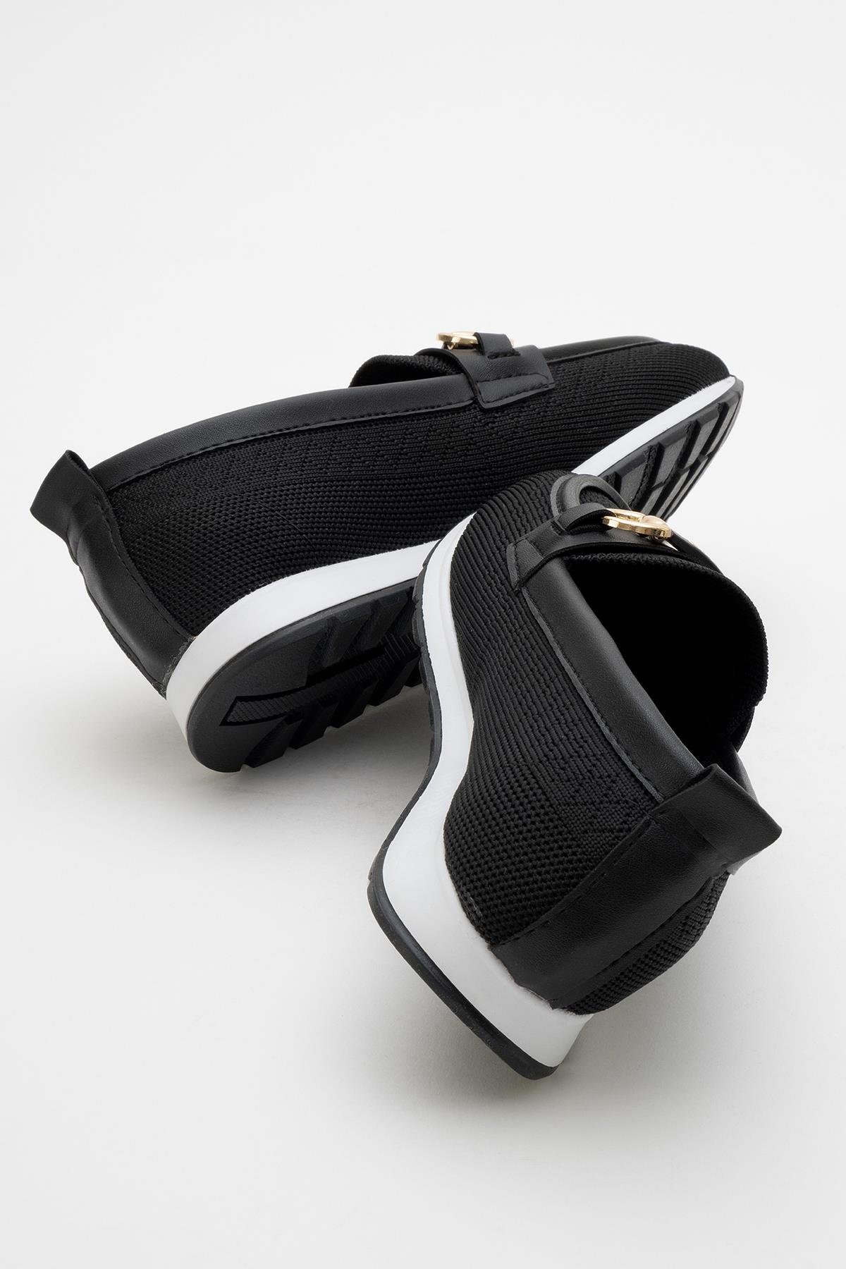 Kadın Tokalı Günlük Ayakkabı SİYAH - Görsel 5