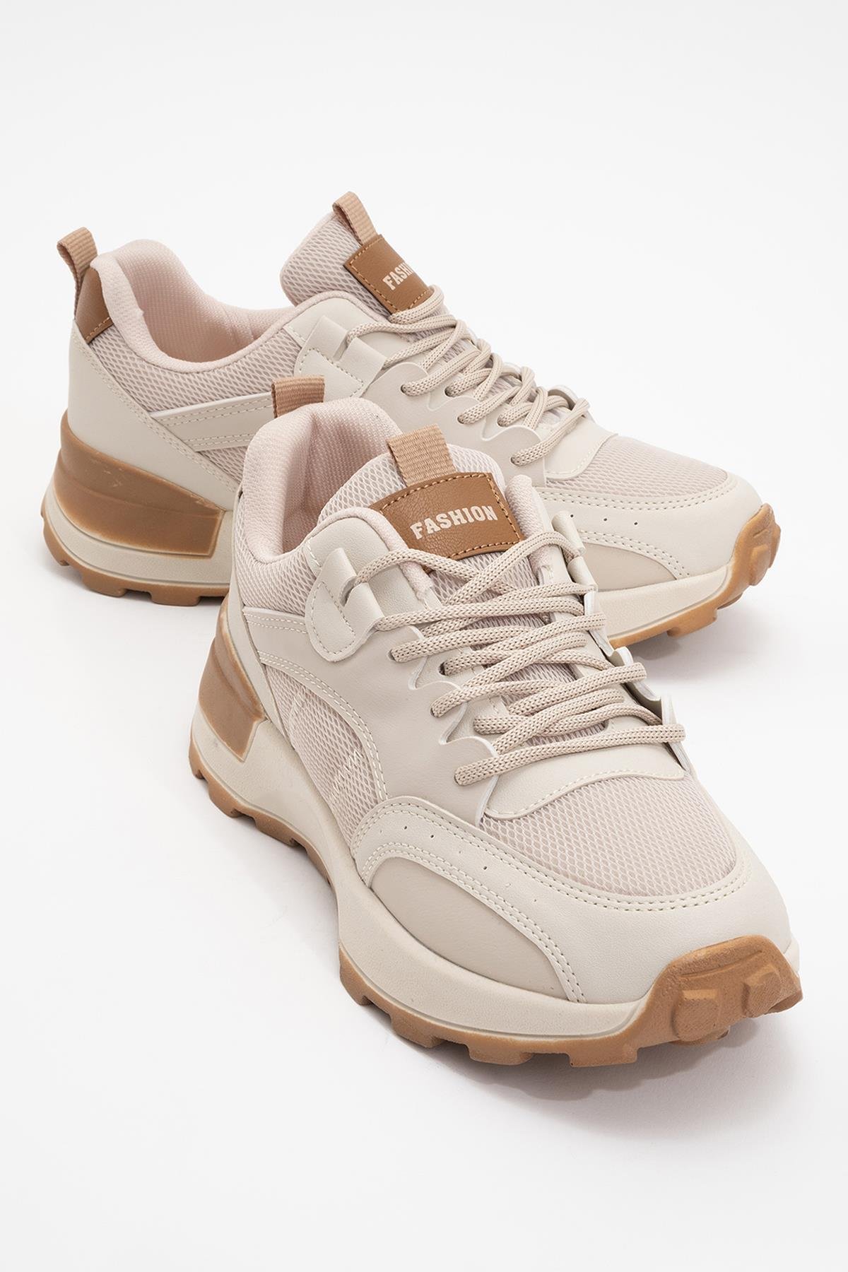 Kadın Spor Ayakkabı BEJ TABA - Görsel 2