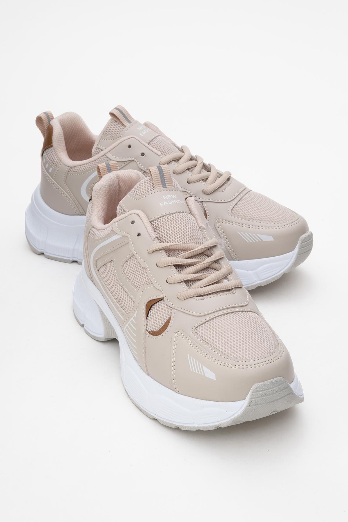 Kadın Anorak Spor Ayakkabı BEJ TABA - Görsel 2
